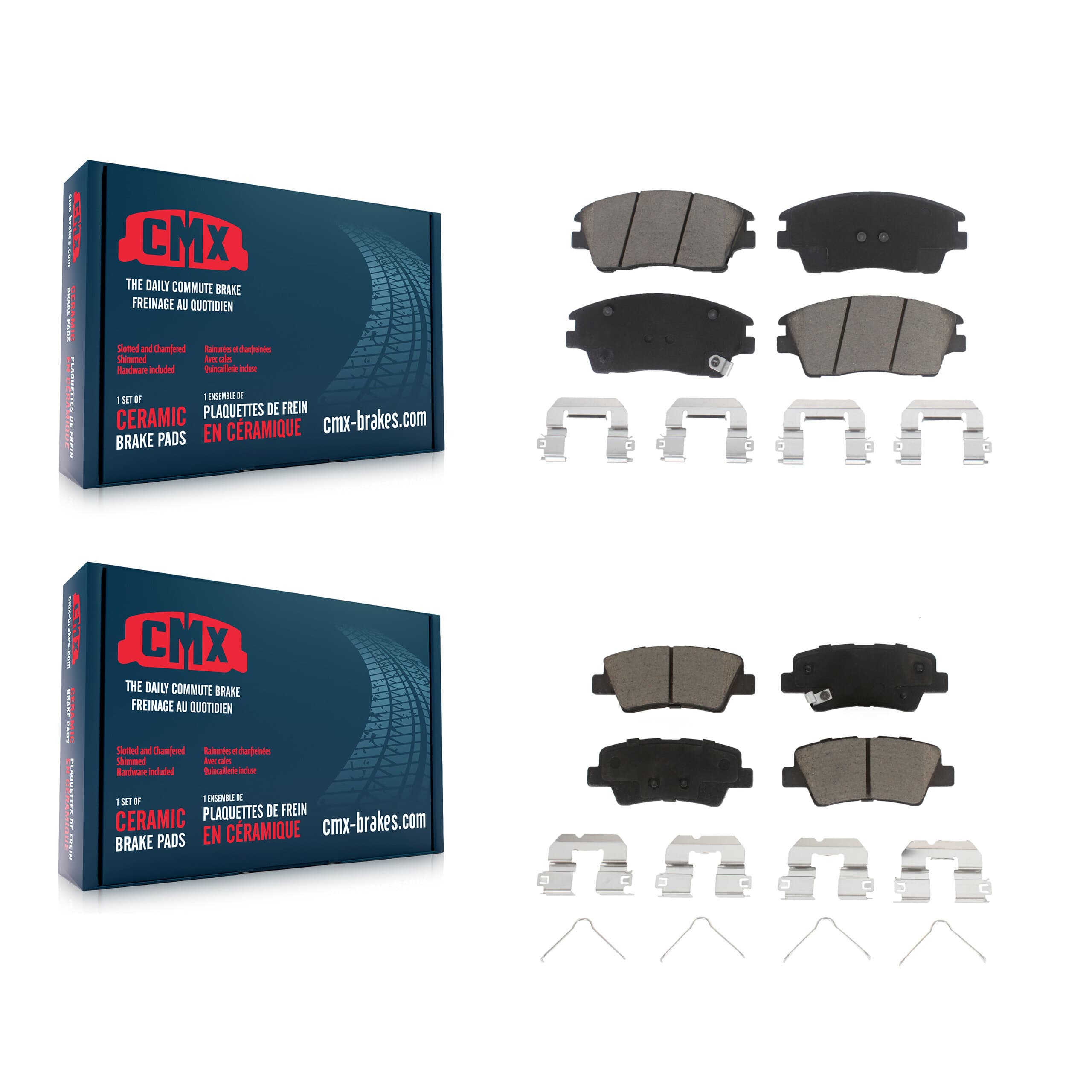 CMX - KCX-100333 - Front and Rear Disc Brake Pad Kits image 1