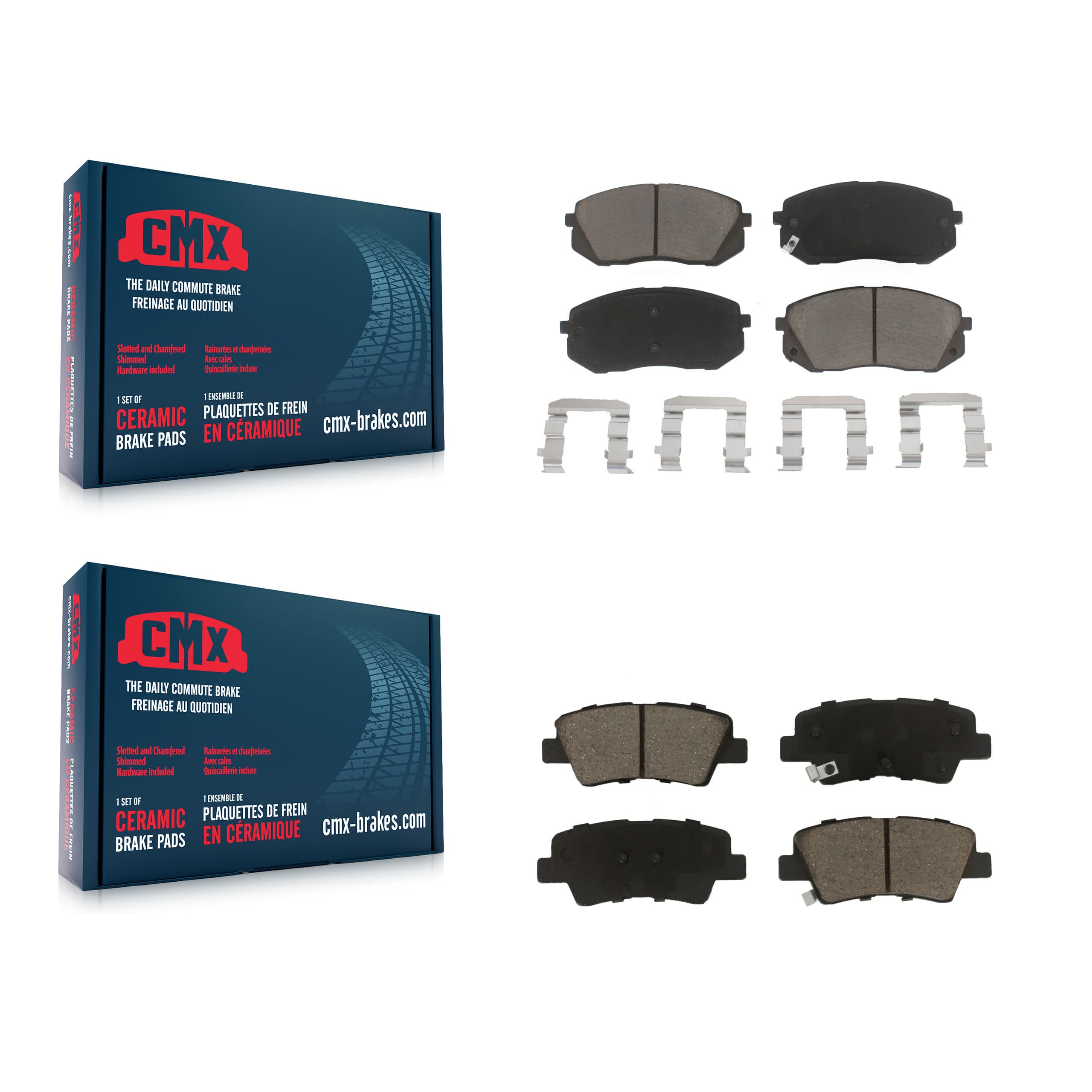 CMX - KCX-100334 - Front and Rear Disc Brake Pad Kits image 1
