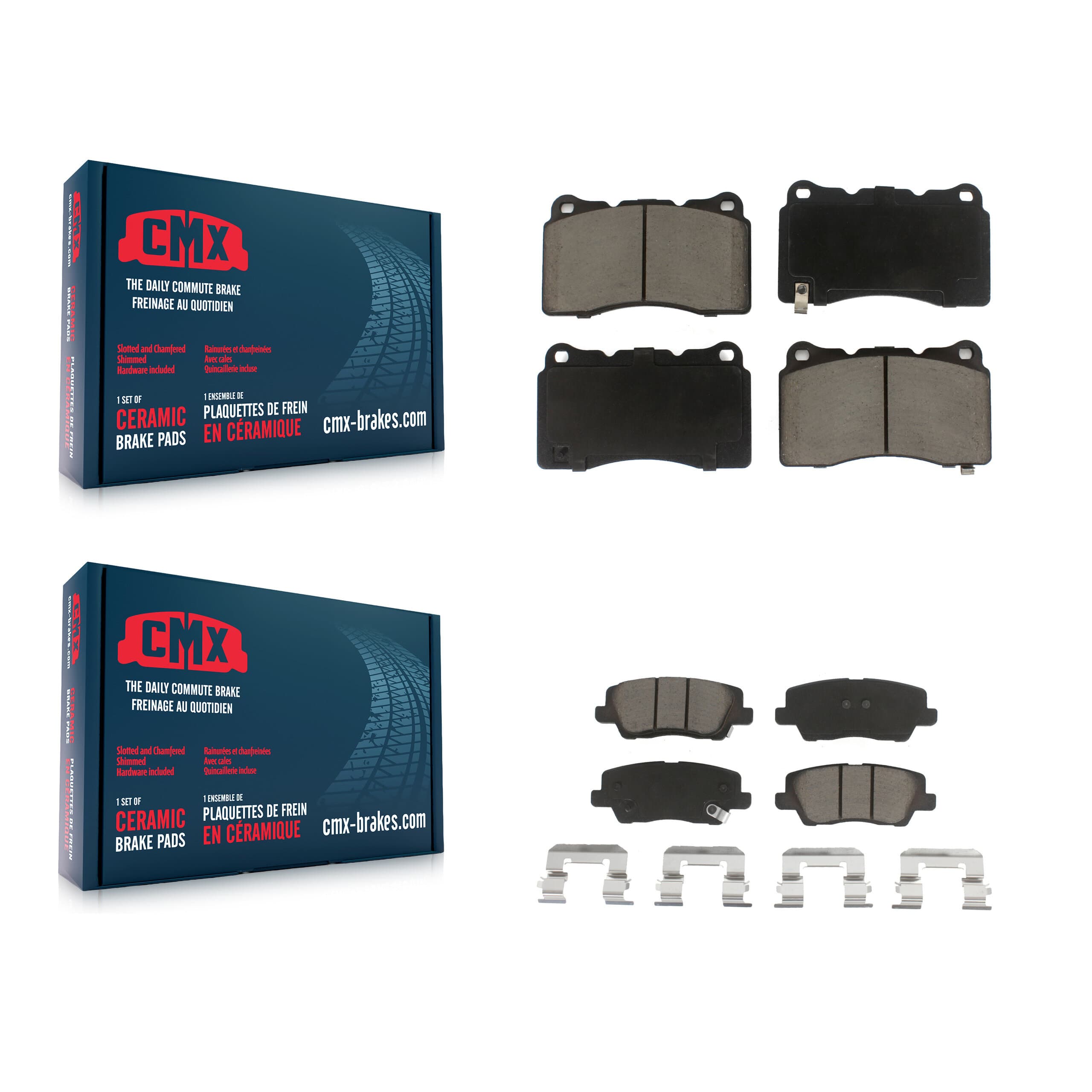 CMX - KCX-100336 - Front and Rear Disc Brake Pad Kits image 1