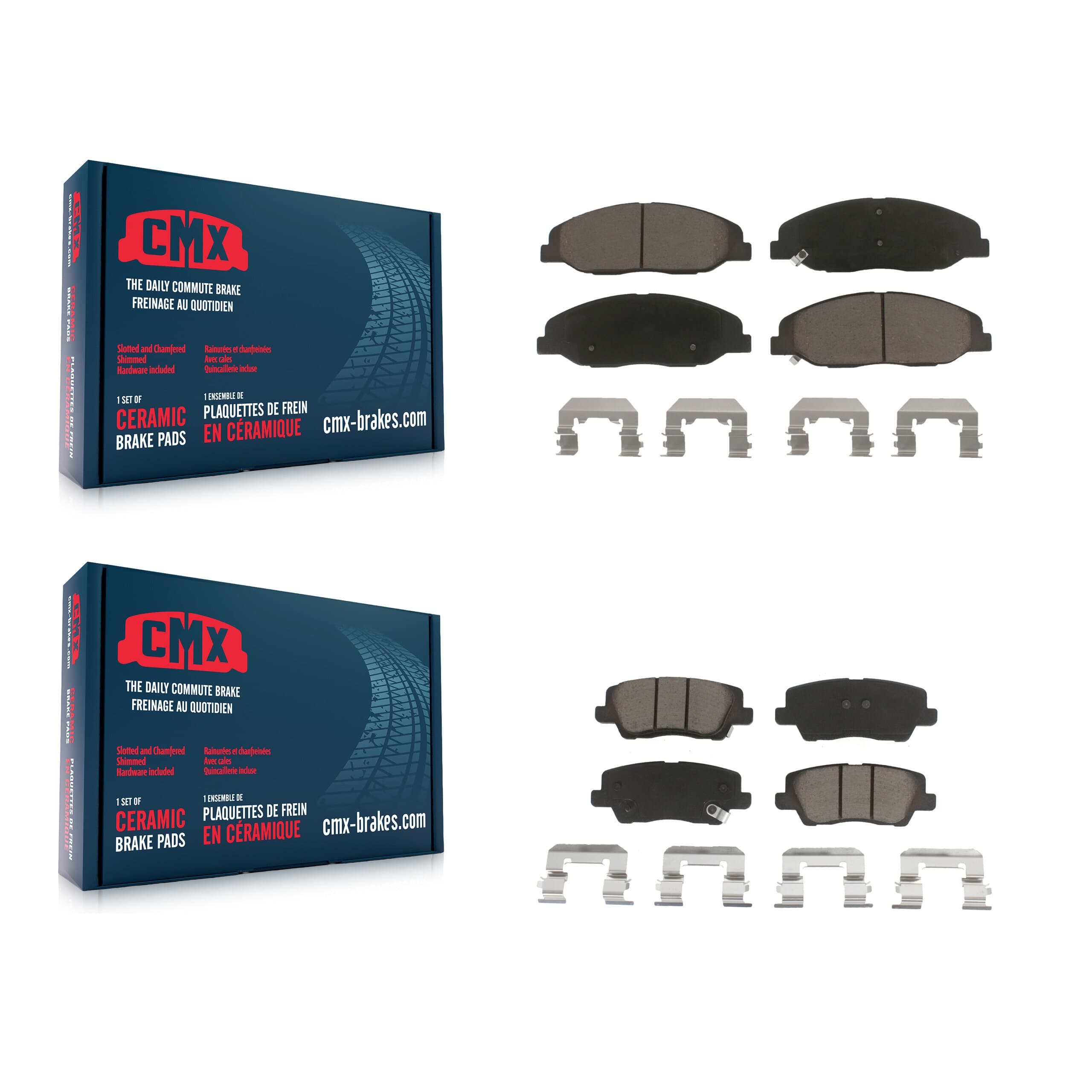 CMX - KCX-100340 - Front and Rear Disc Brake Pad Kits image 1