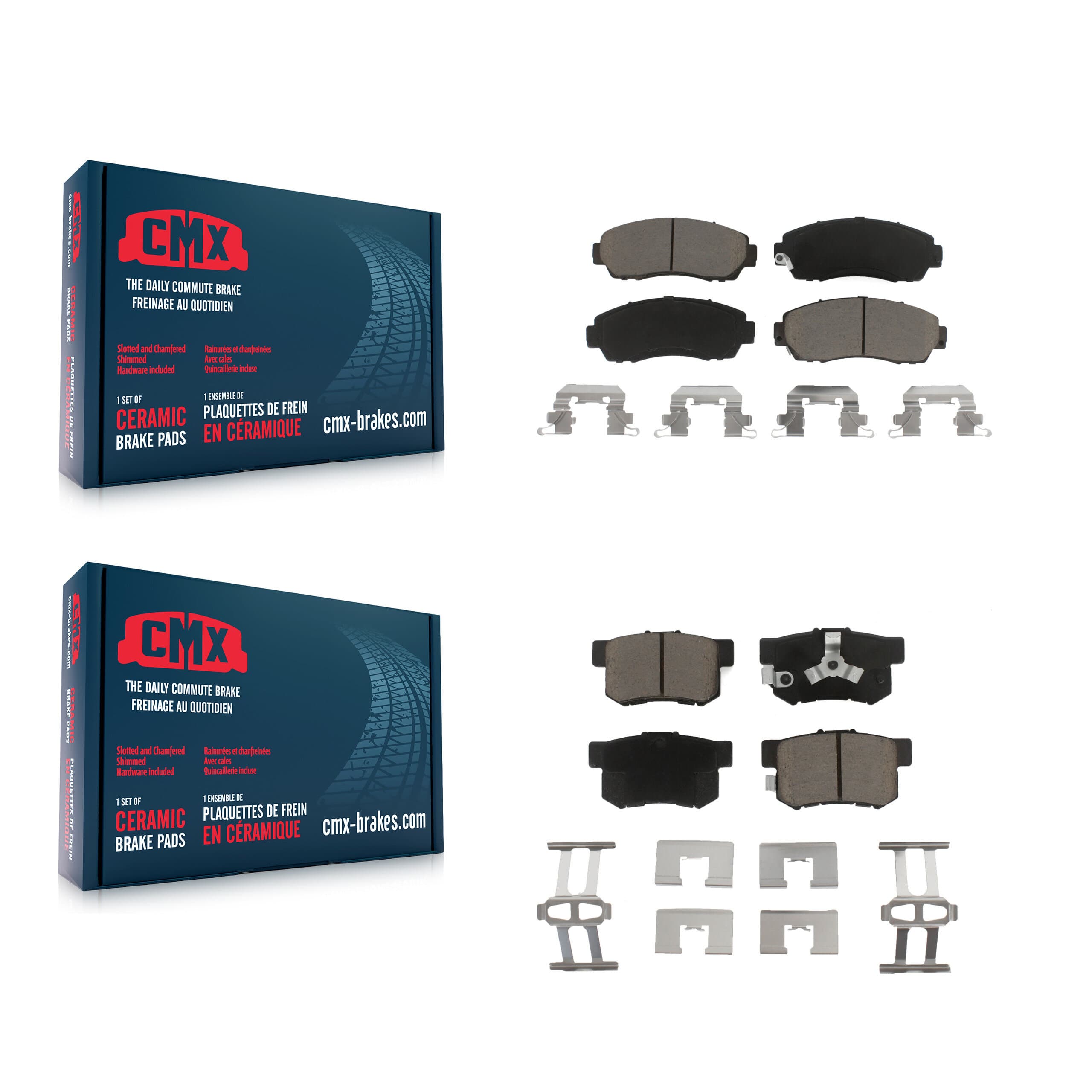 CMX - KCX-100344 - Front and Rear Disc Brake Pad Kits image 1