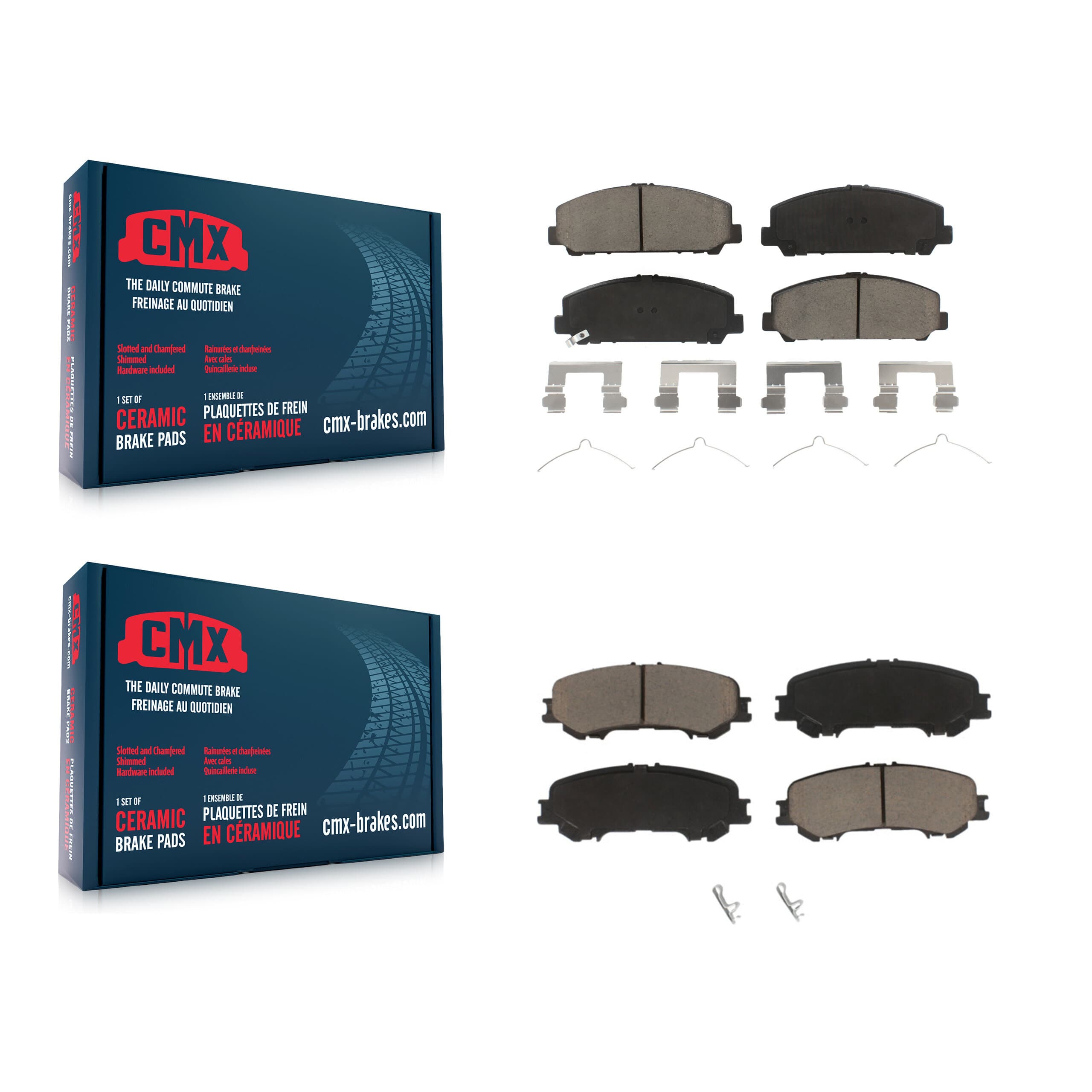CMX - KCX-100349 - Front and Rear Disc Brake Pad Kits image 1