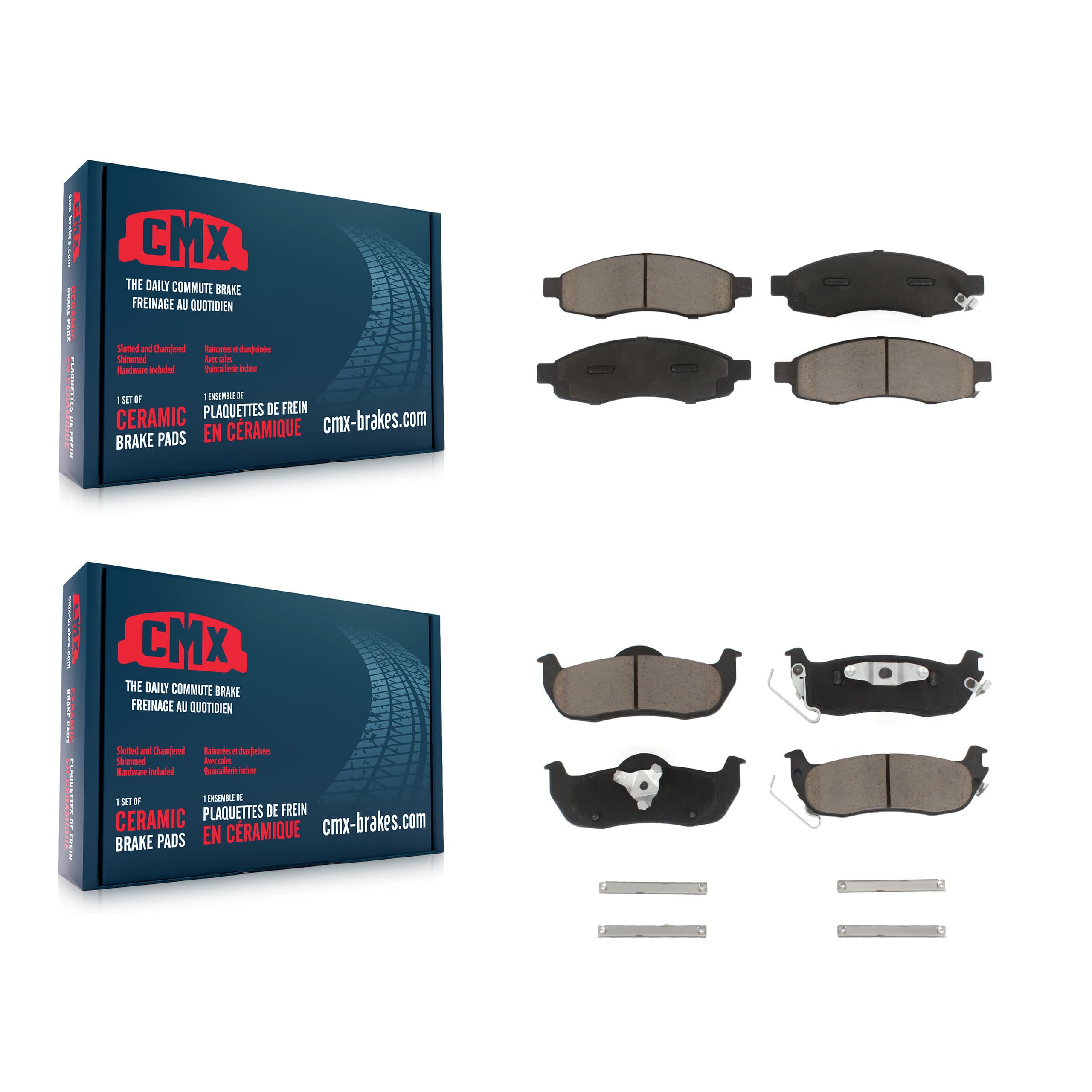 CMX - KCX-100350 - Front and Rear Disc Brake Pad Kits image 1