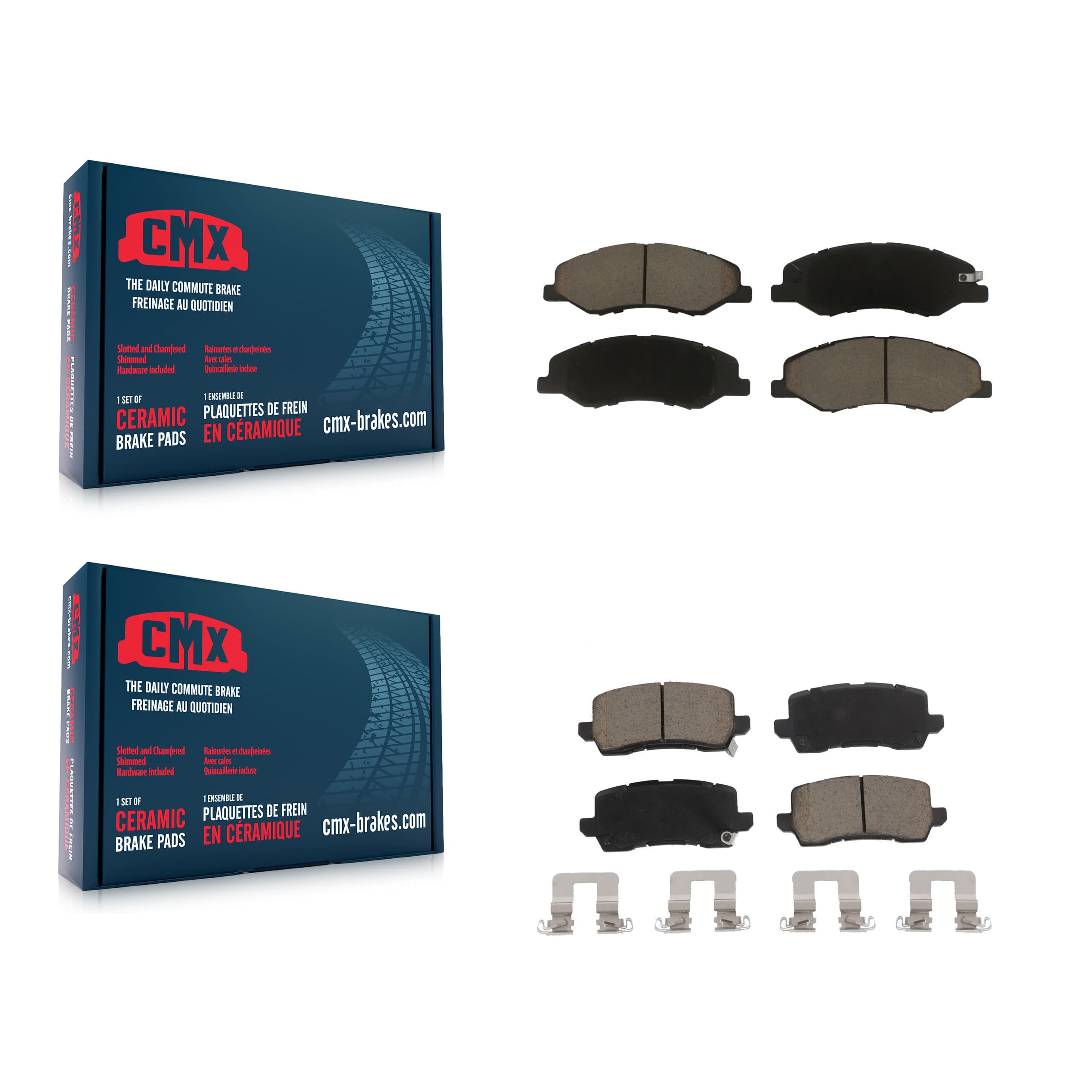 CMX - KCX-100351 - Front and Rear Disc Brake Pad Kits image 1