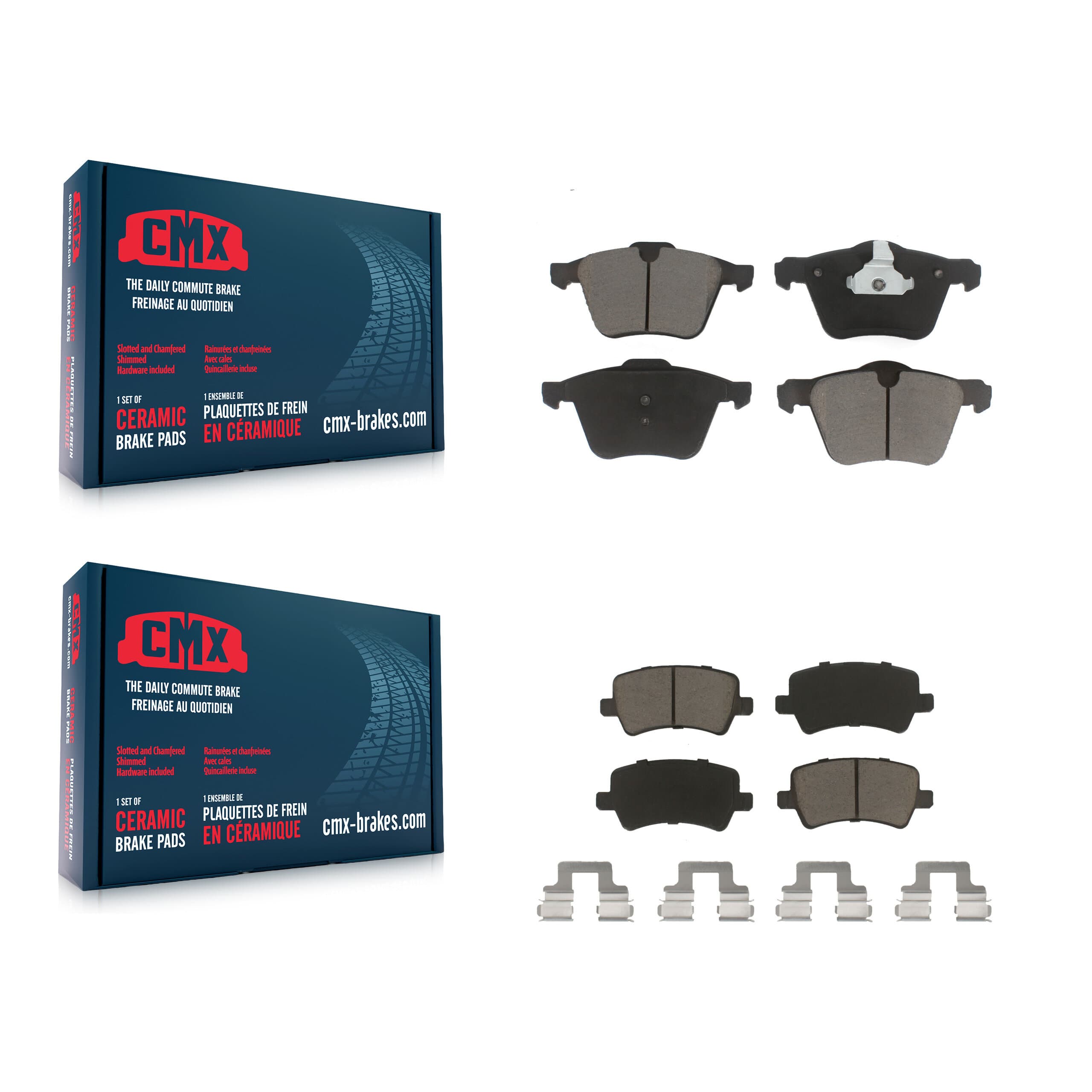 CMX - KCX-100361 - Front and Rear Disc Brake Pad Kits image 1