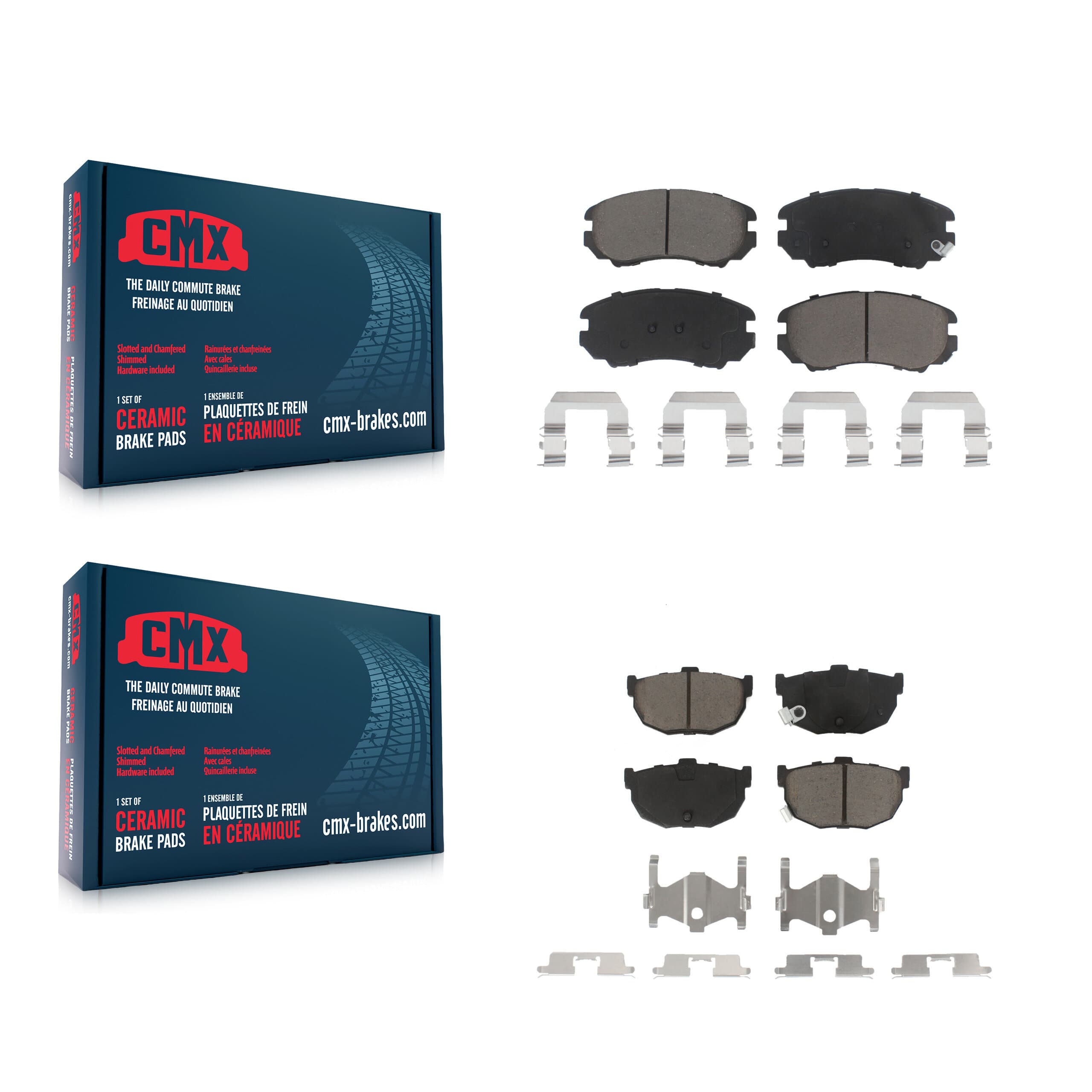 CMX - KCX-100363 - Front and Rear Disc Brake Pad Kits image 1