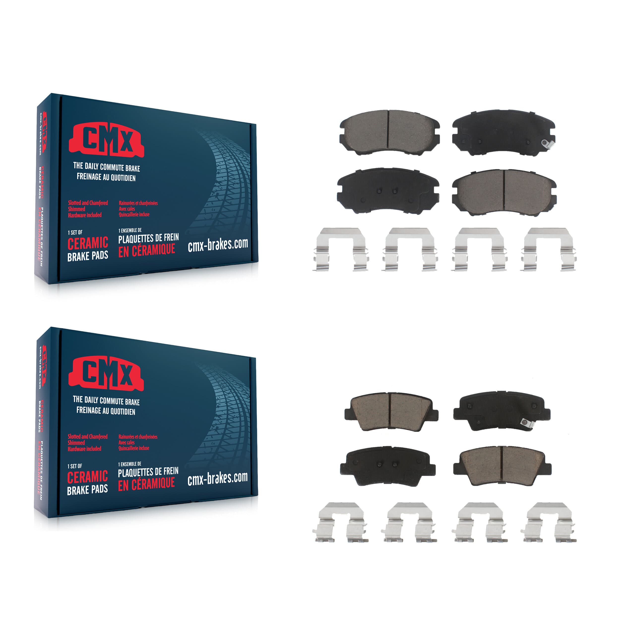 CMX - KCX-100364 - Front and Rear Disc Brake Pad Kits image 1