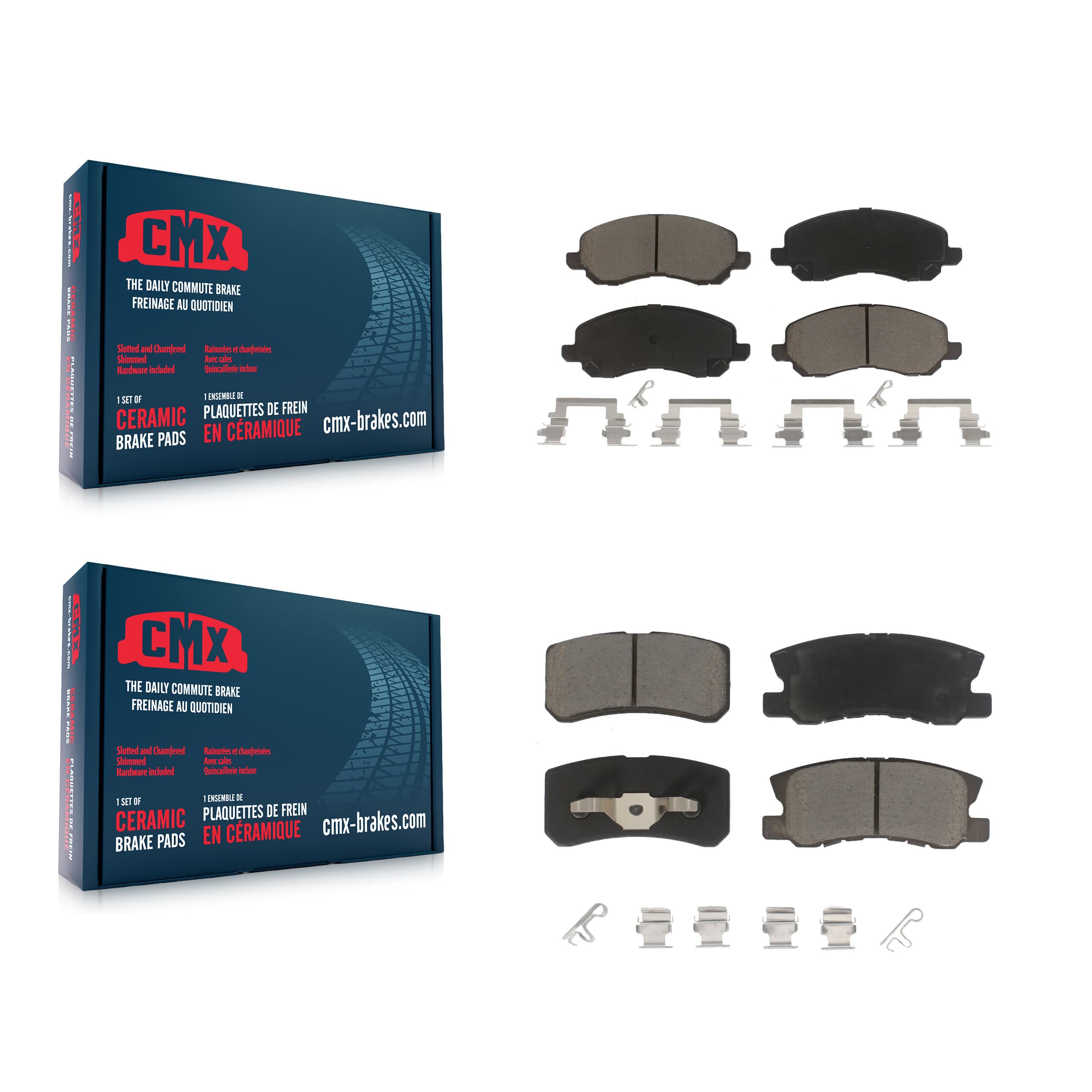 CMX - KCX-100372 - Front and Rear Disc Brake Pad Kits image 1