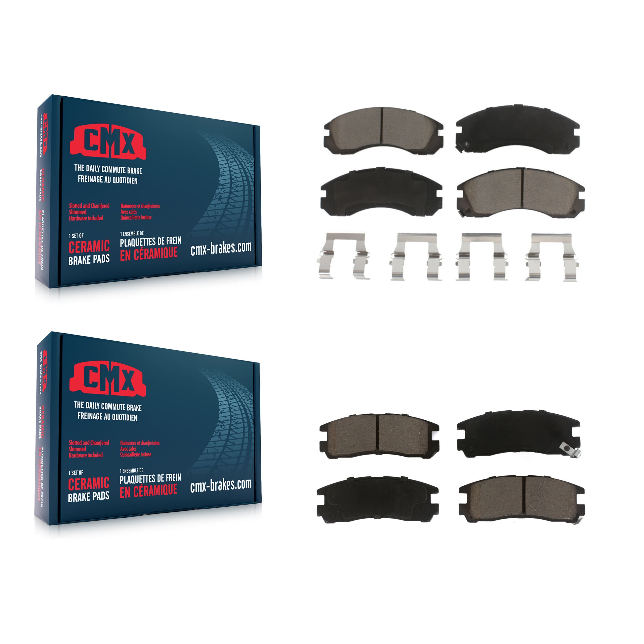 CMX - KCX-100374 - Front and Rear Disc Brake Pad Kits image 1
