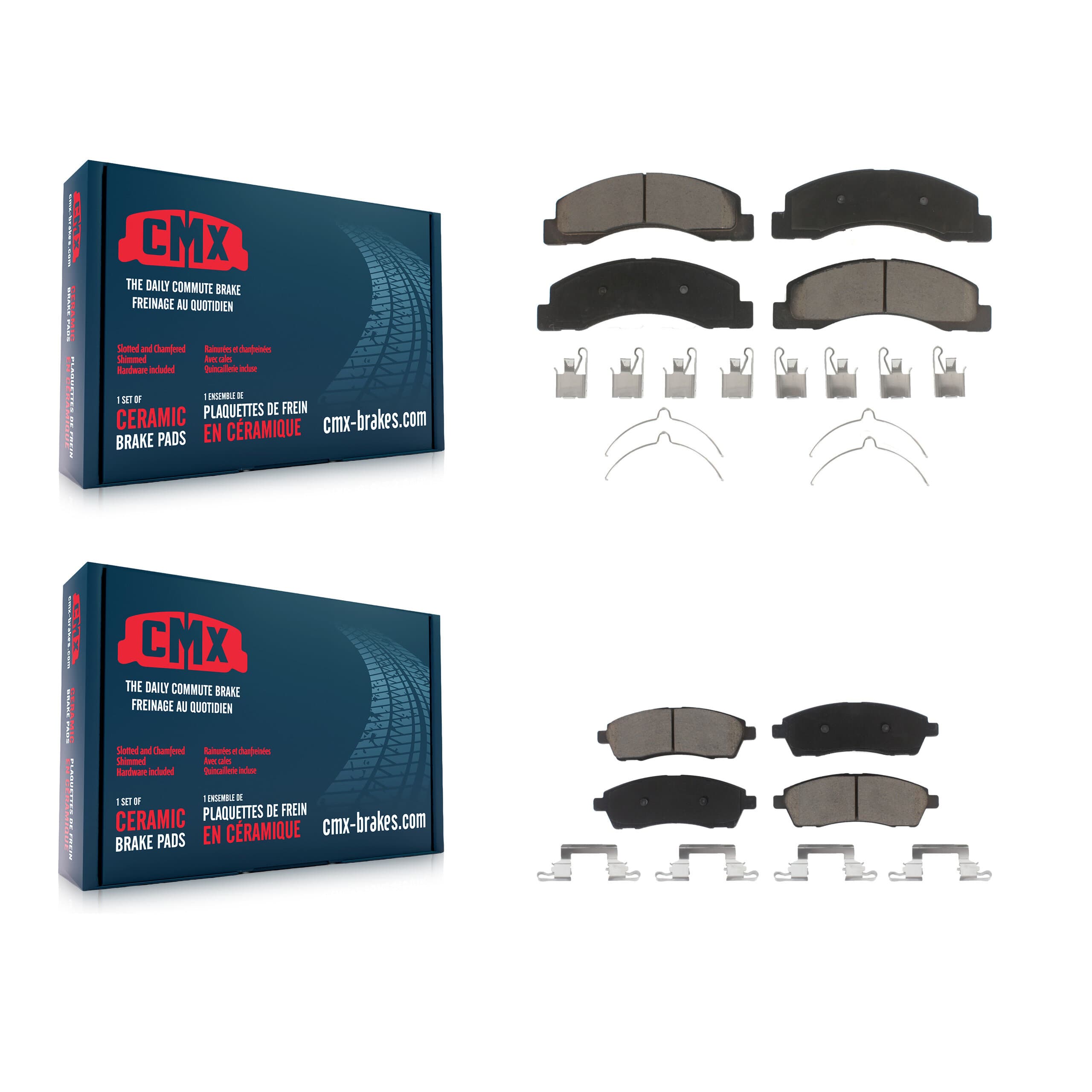 CMX - KCX-100376 - Front and Rear Disc Brake Pad Kits image 1