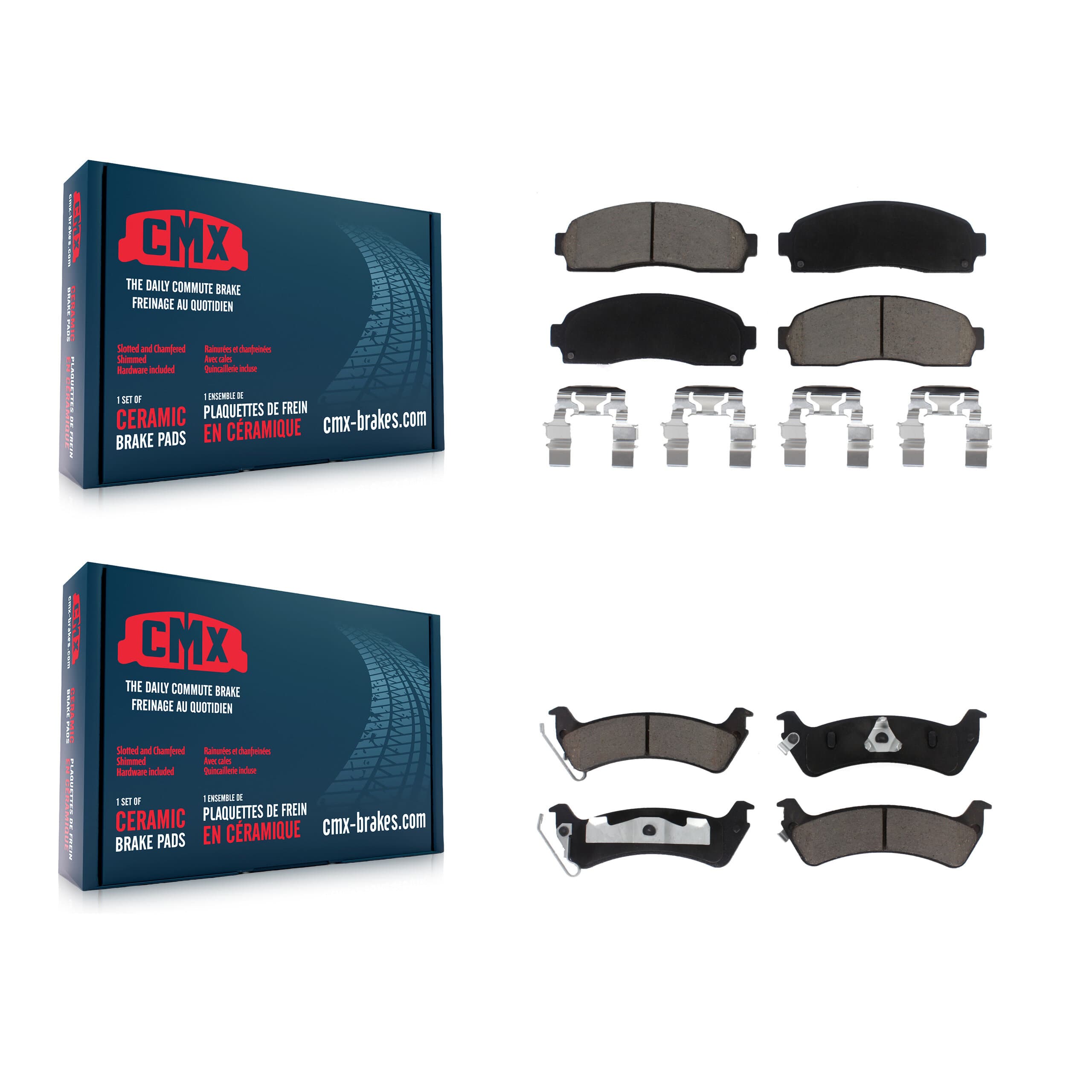 CMX - KCX-100377 - Front and Rear Disc Brake Pad Kits image 1