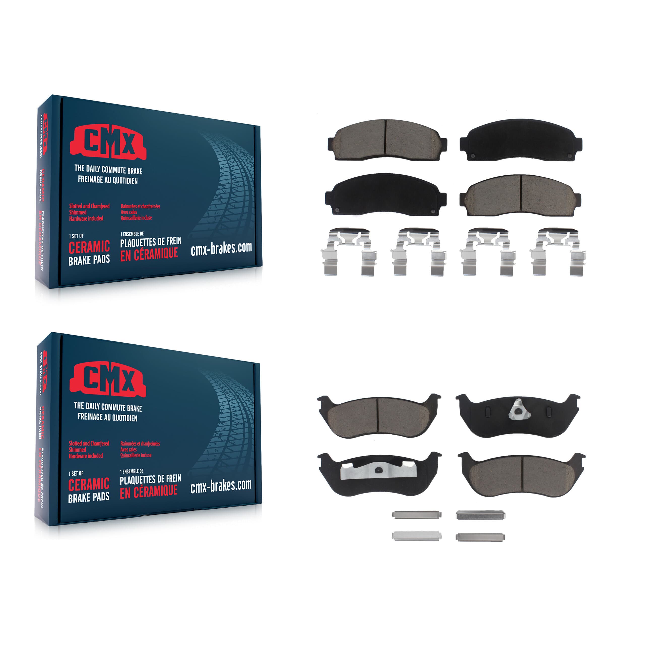 CMX - KCX-100378 - Front and Rear Disc Brake Pad Kits image 1