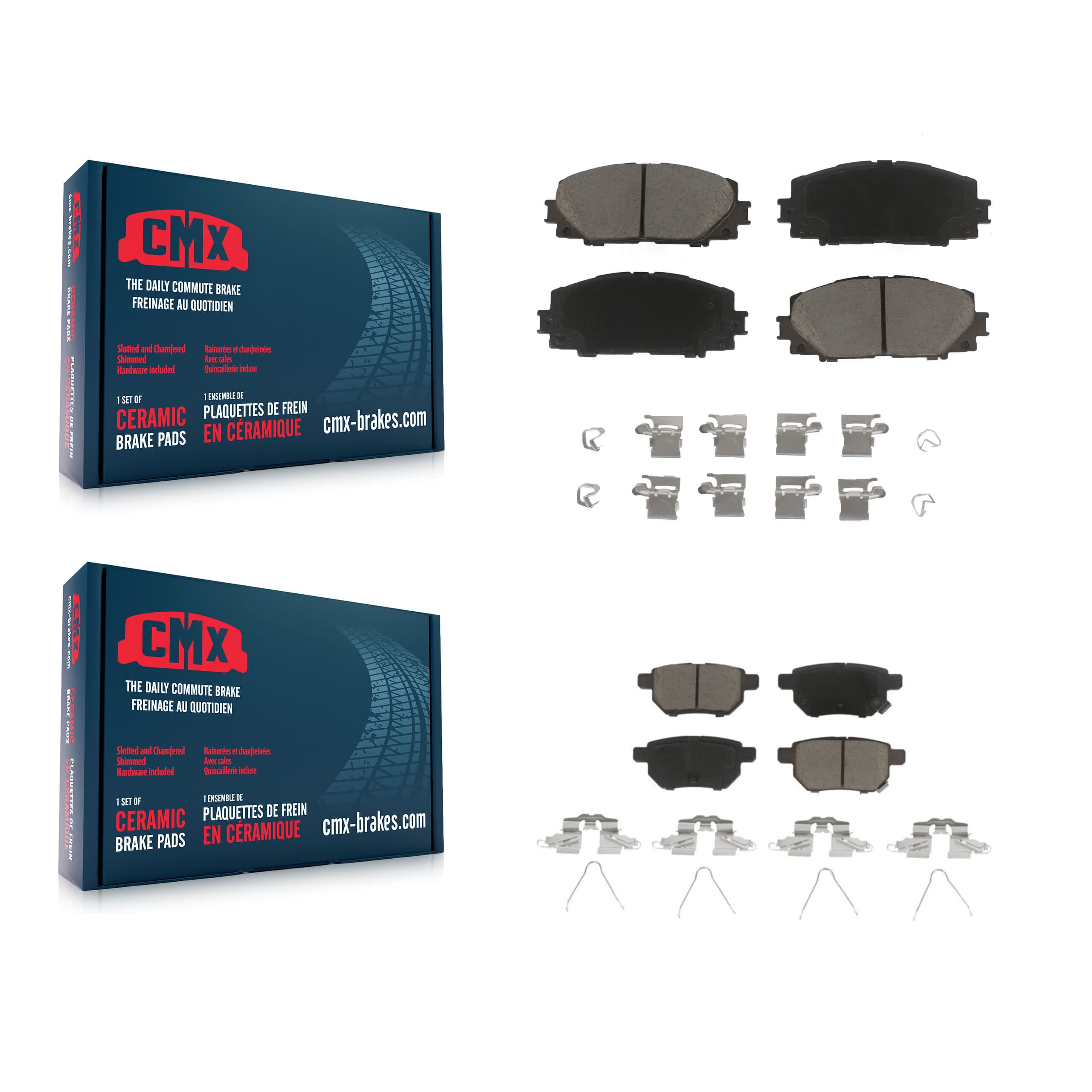 CMX - KCX-100382 - Front and Rear Disc Brake Pad Kits image 1