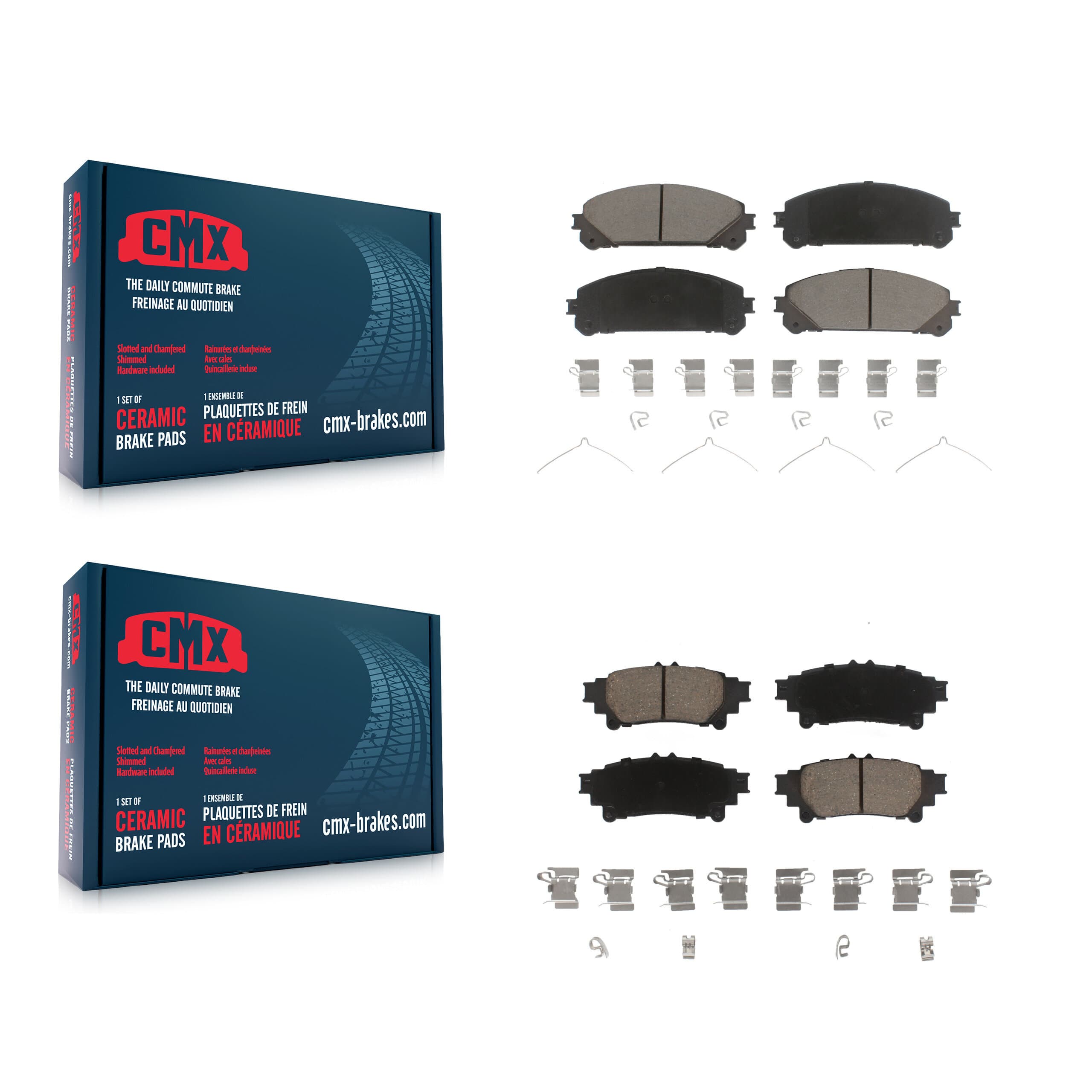 CMX - KCX-100385 - Front and Rear Disc Brake Pad Kits image 1