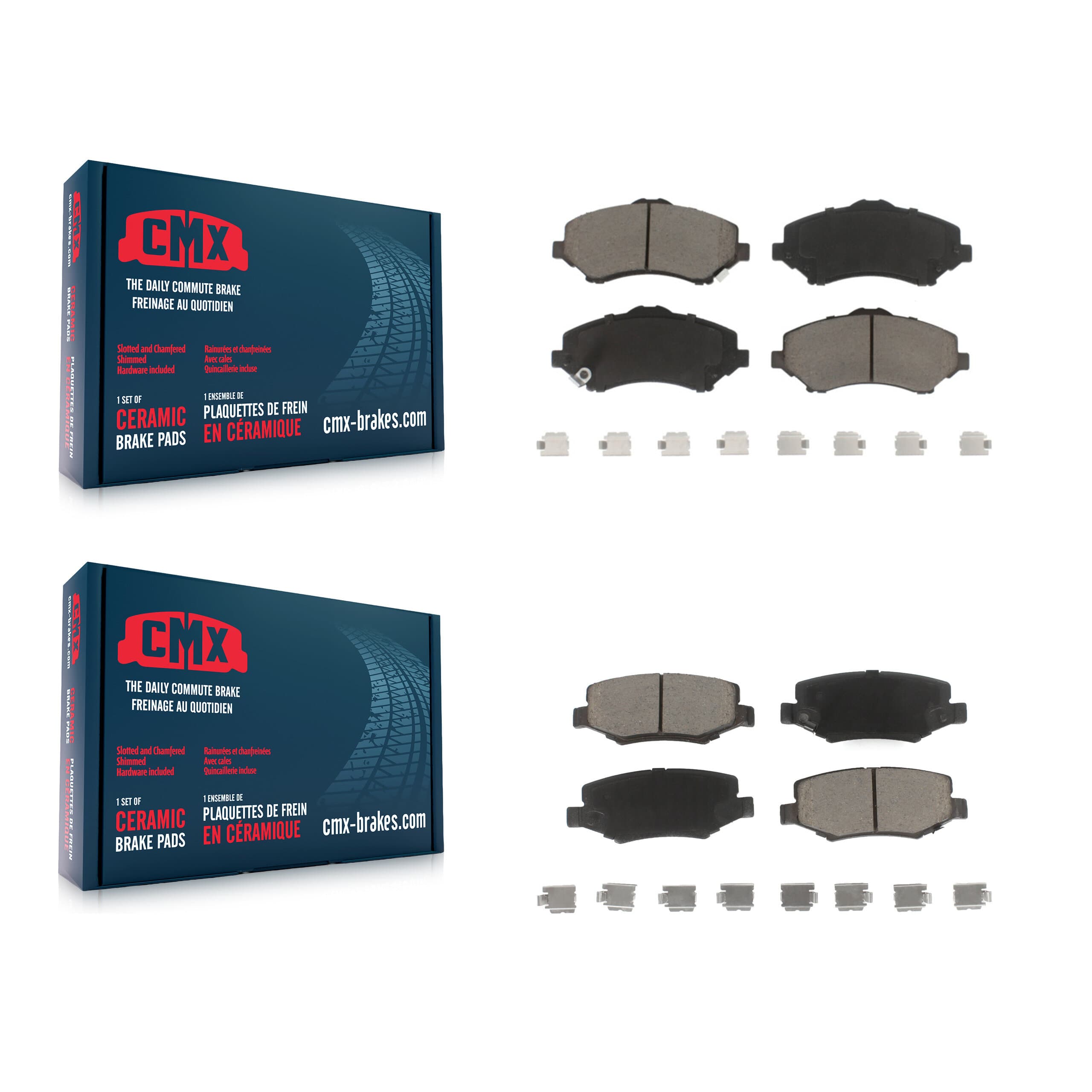 CMX - KCX-100388 - Front and Rear Disc Brake Pad Kits image 1