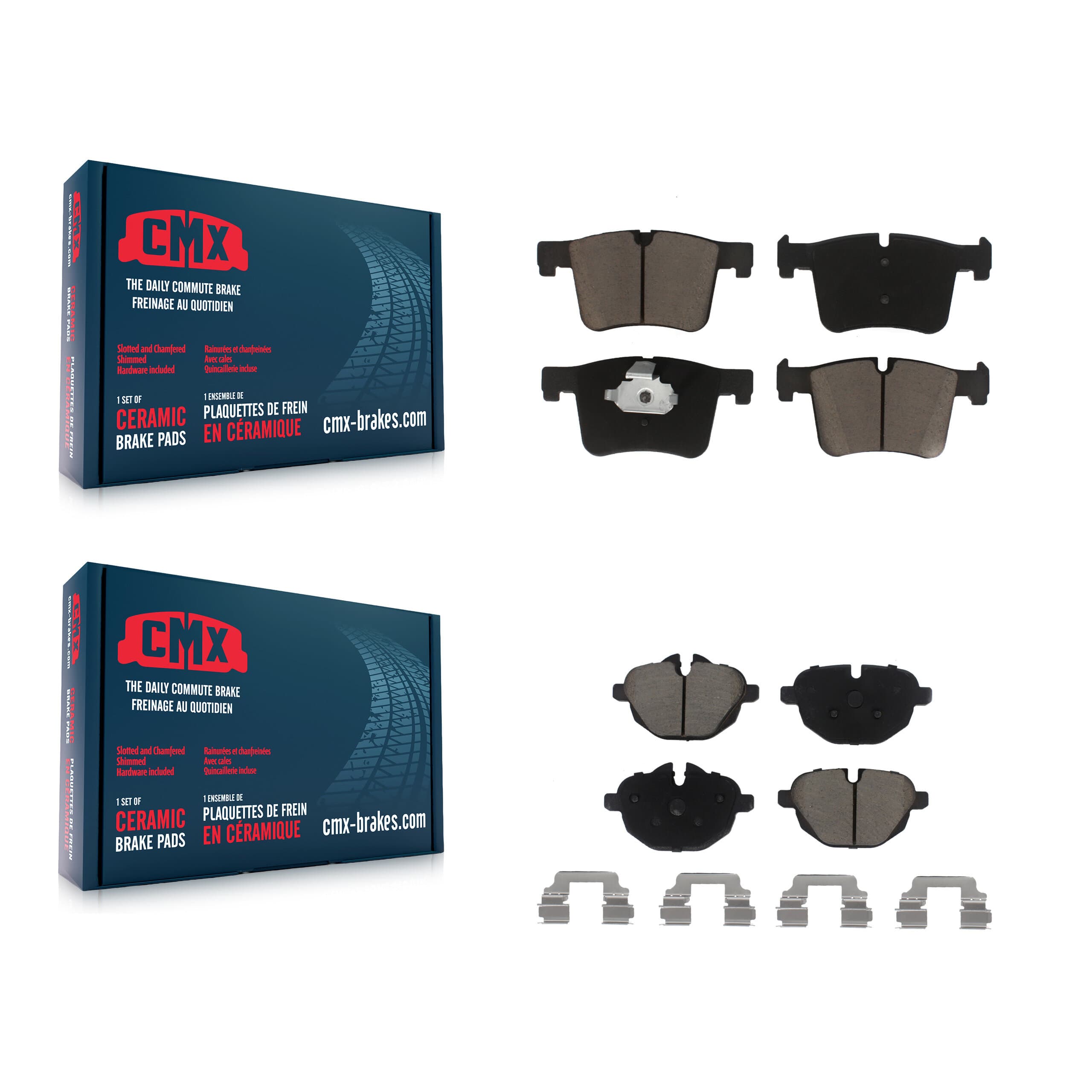 CMX - KCX-100391 - Front and Rear Disc Brake Pad Kits image 1
