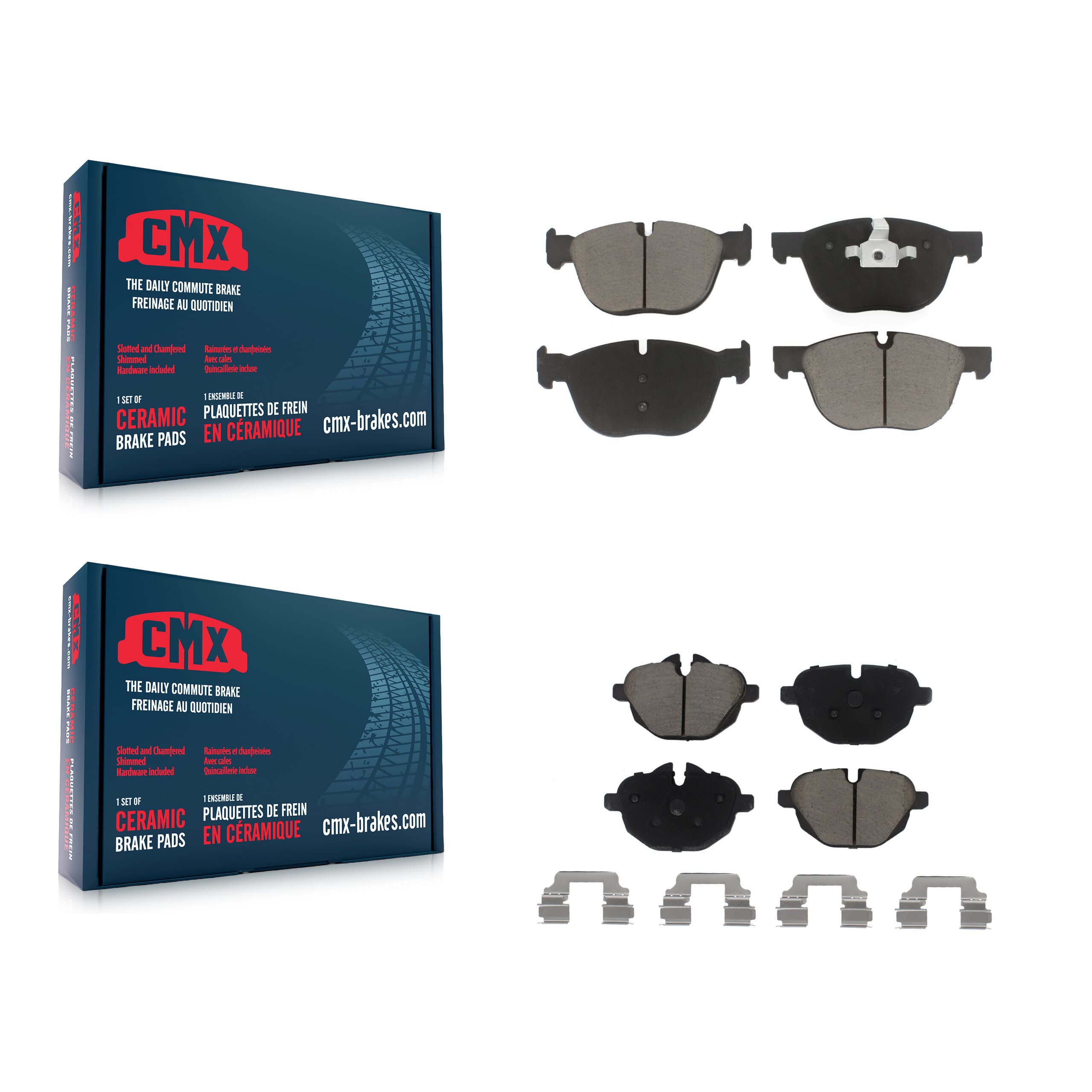 CMX - KCX-100395 - Front and Rear Disc Brake Pad Kits image 1