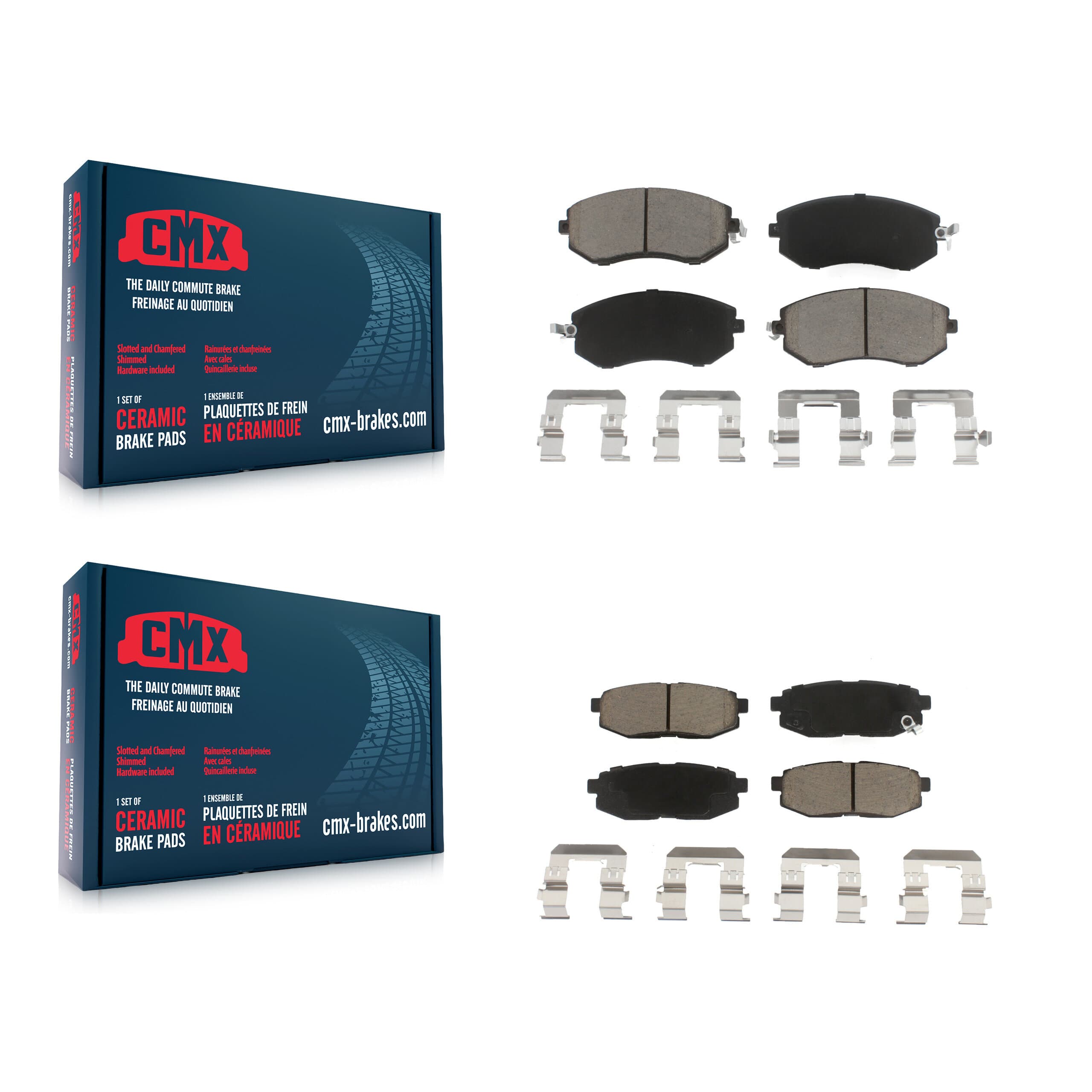 CMX - KCX-100397 - Front and Rear Disc Brake Pad Kits image 1