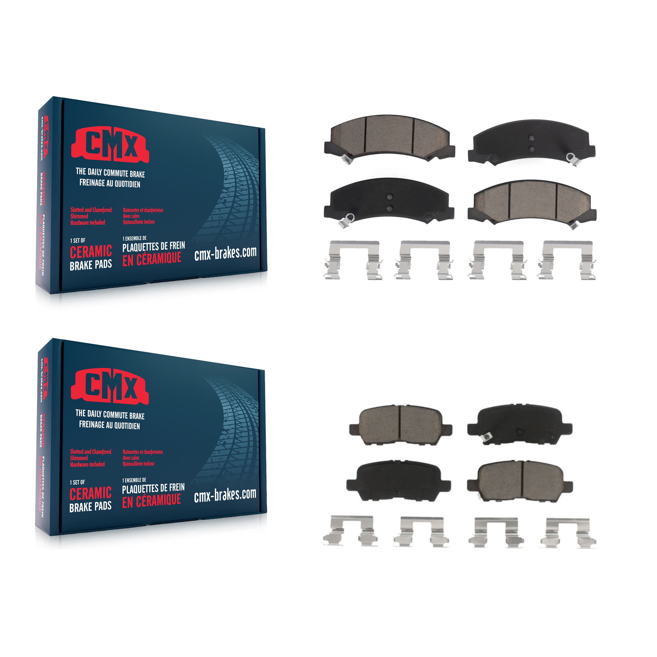 CMX - KCX-100398 - Front and Rear Disc Brake Pad Kits image 1