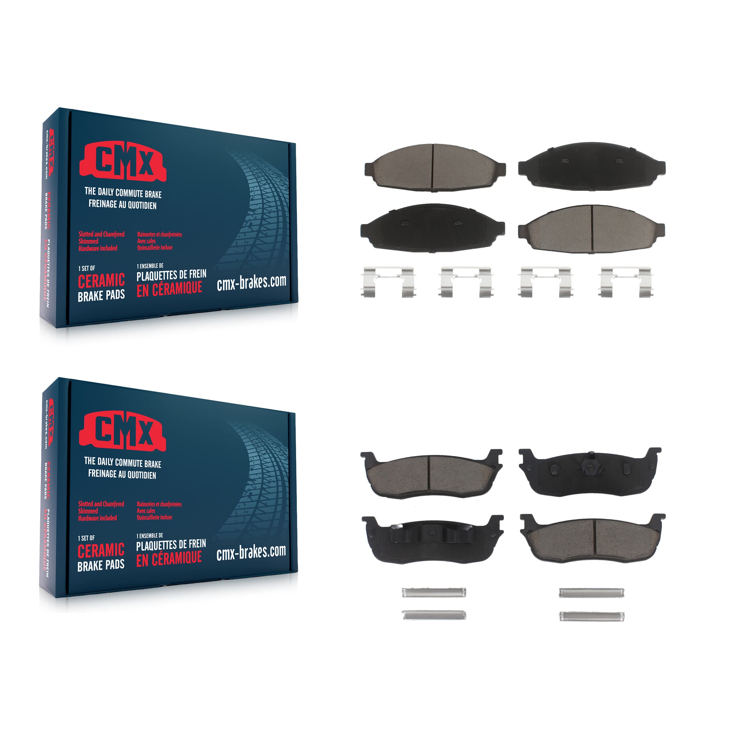 CMX - KCX-100404 - Front and Rear Disc Brake Pad Kits image 1