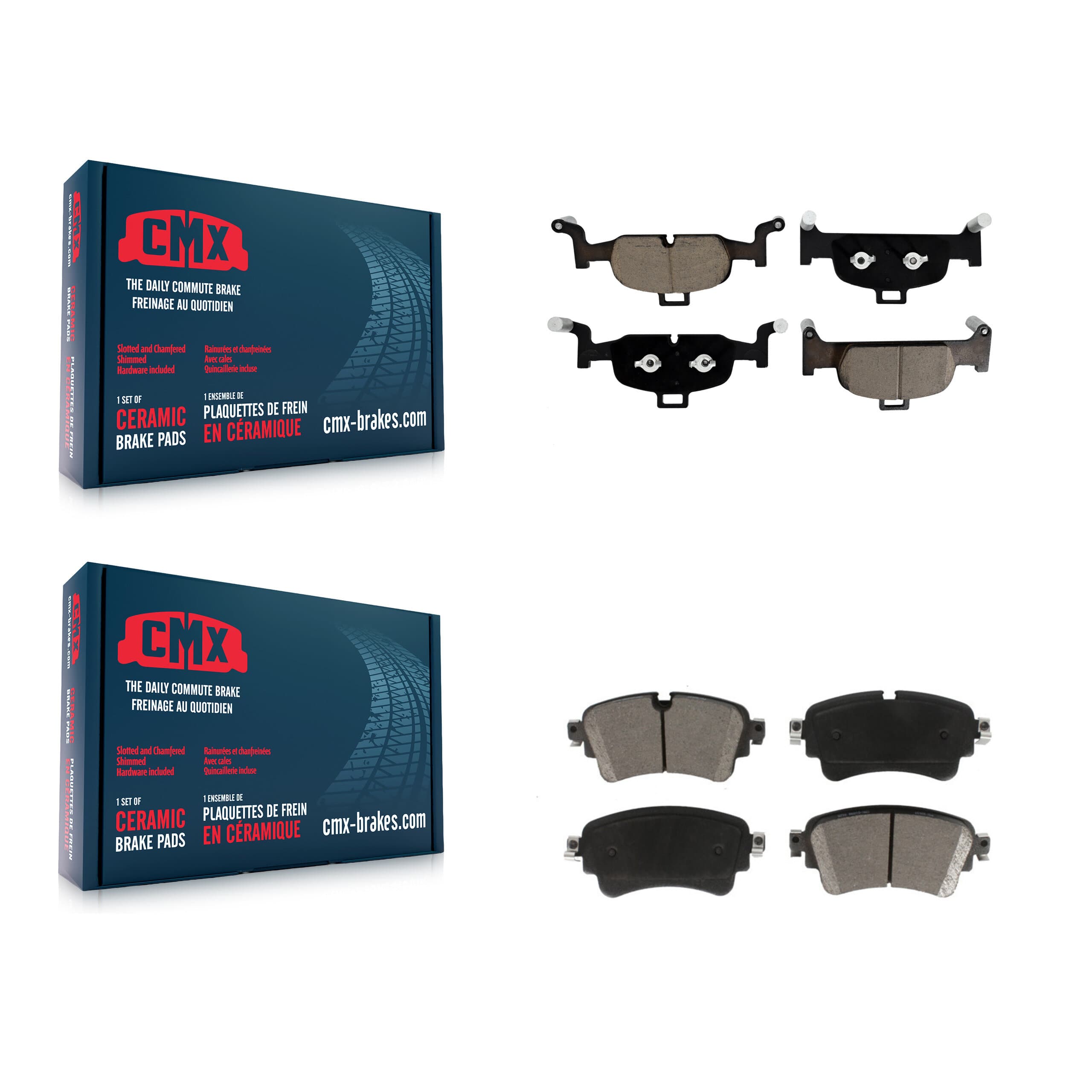 CMX - KCX-100411 - Front and Rear Disc Brake Pad Kits image 1