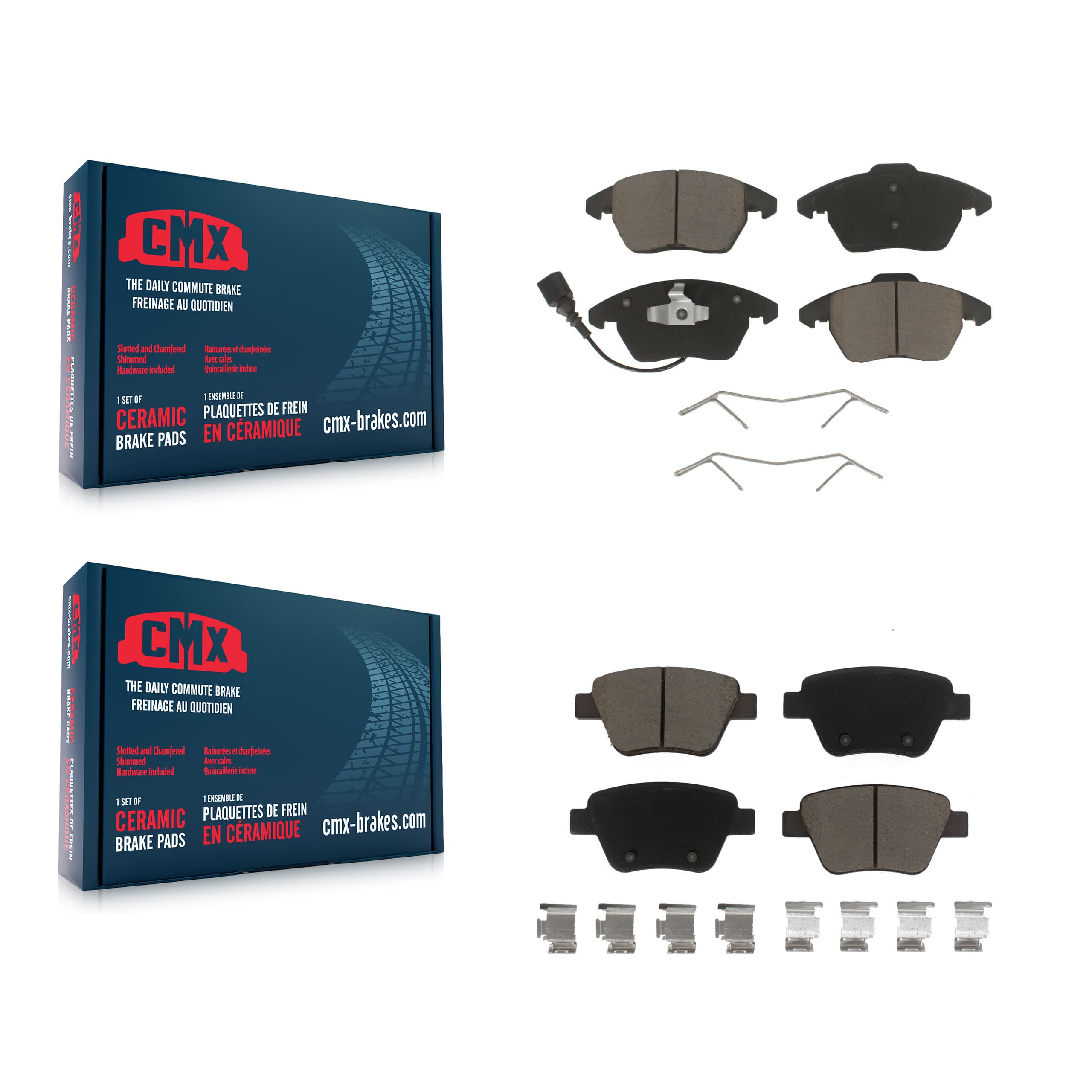 CMX - KCX-100412 - Front and Rear Disc Brake Pad Kits image 1