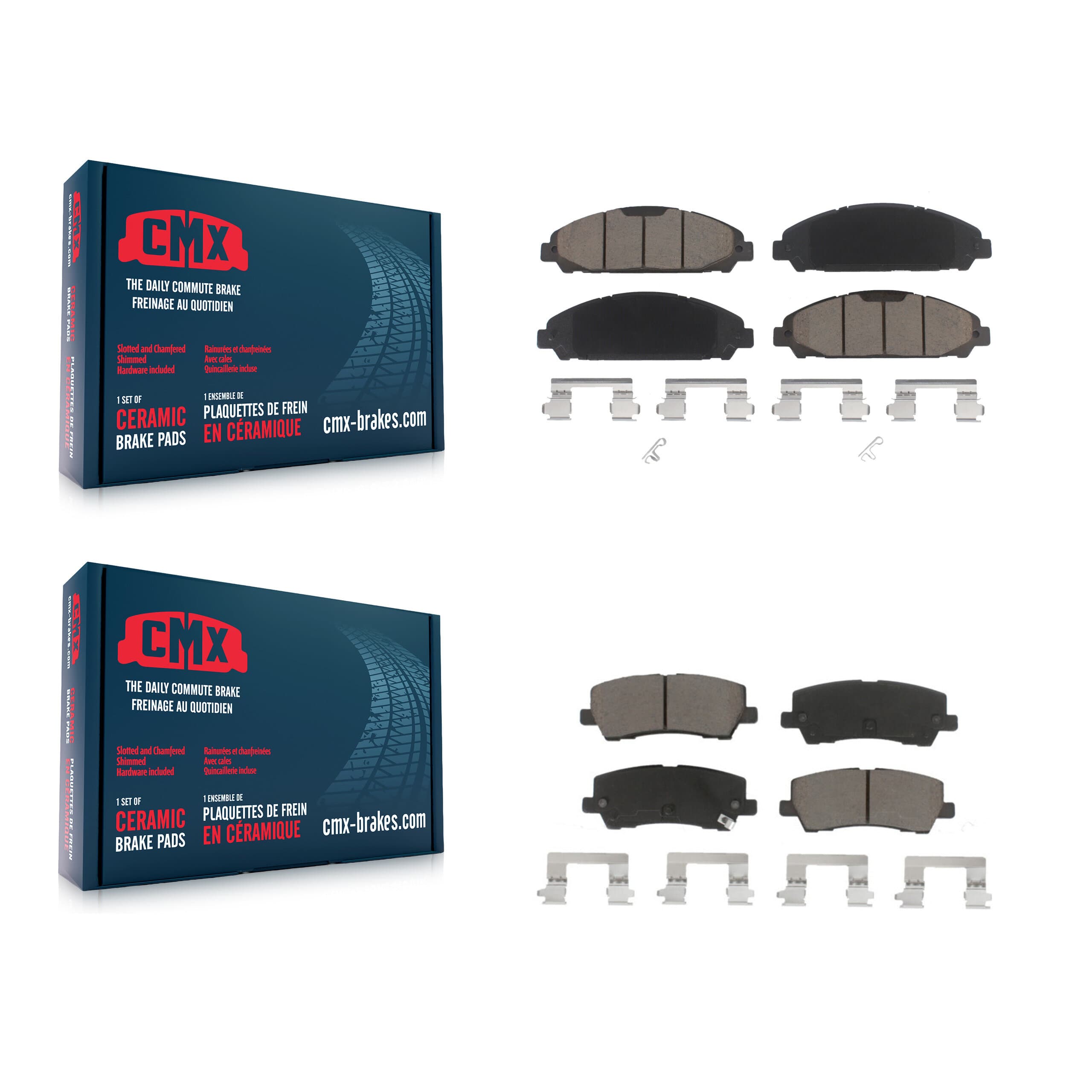 CMX - KCX-100418 - Front and Rear Disc Brake Pad Kits image 1