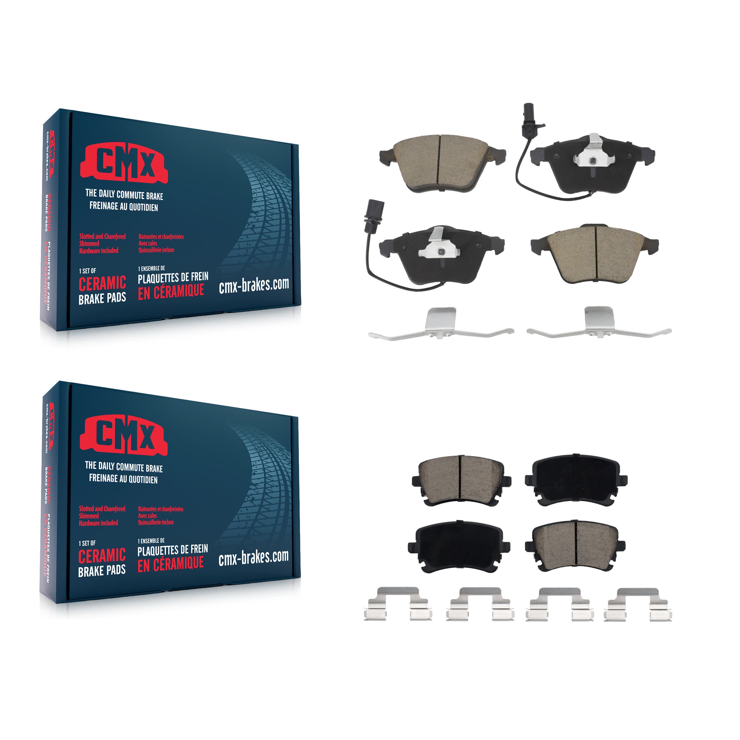 CMX - KCX-100419 - Front and Rear Disc Brake Pad Kits image 1