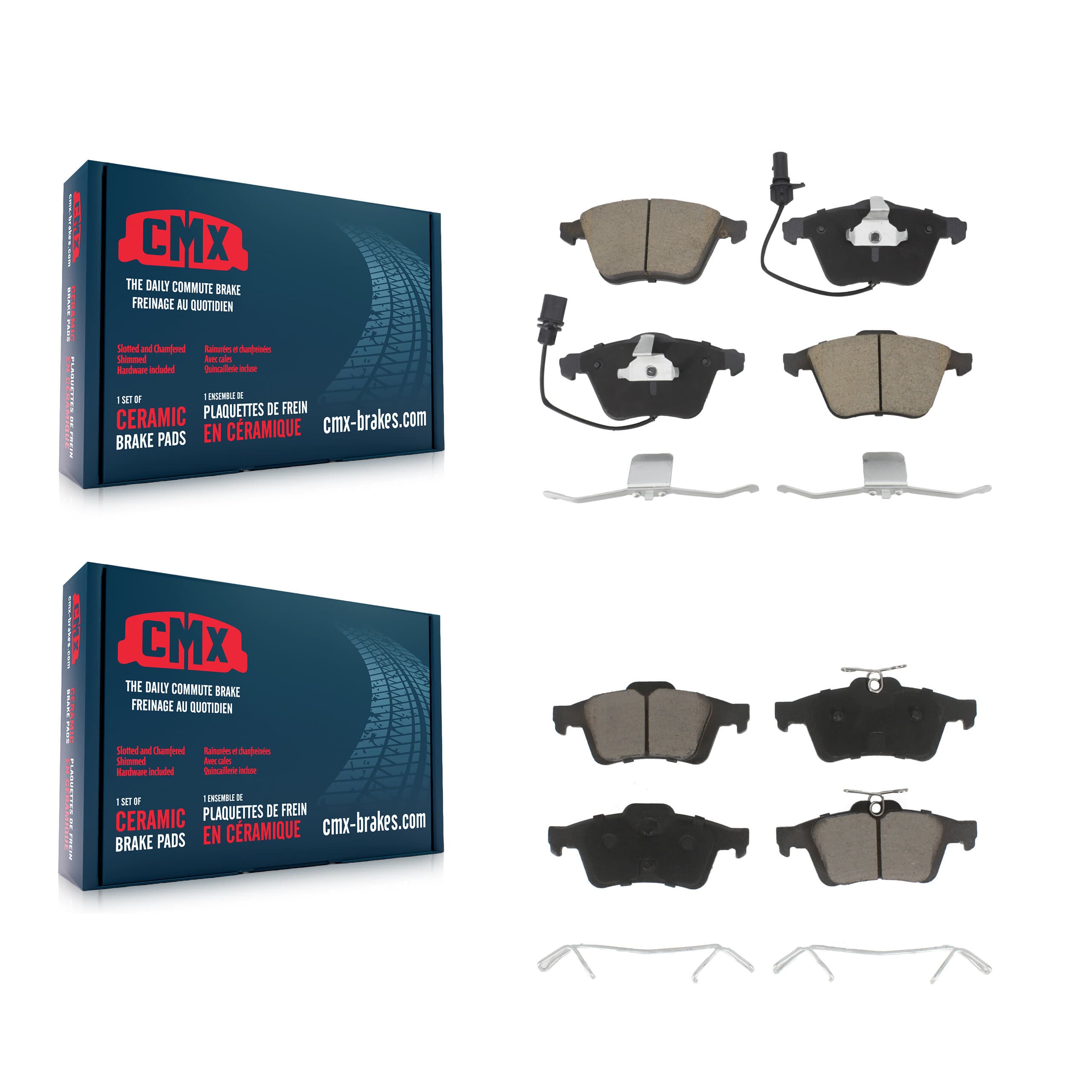 CMX - KCX-100420 - Front and Rear Disc Brake Pad Kits image 1