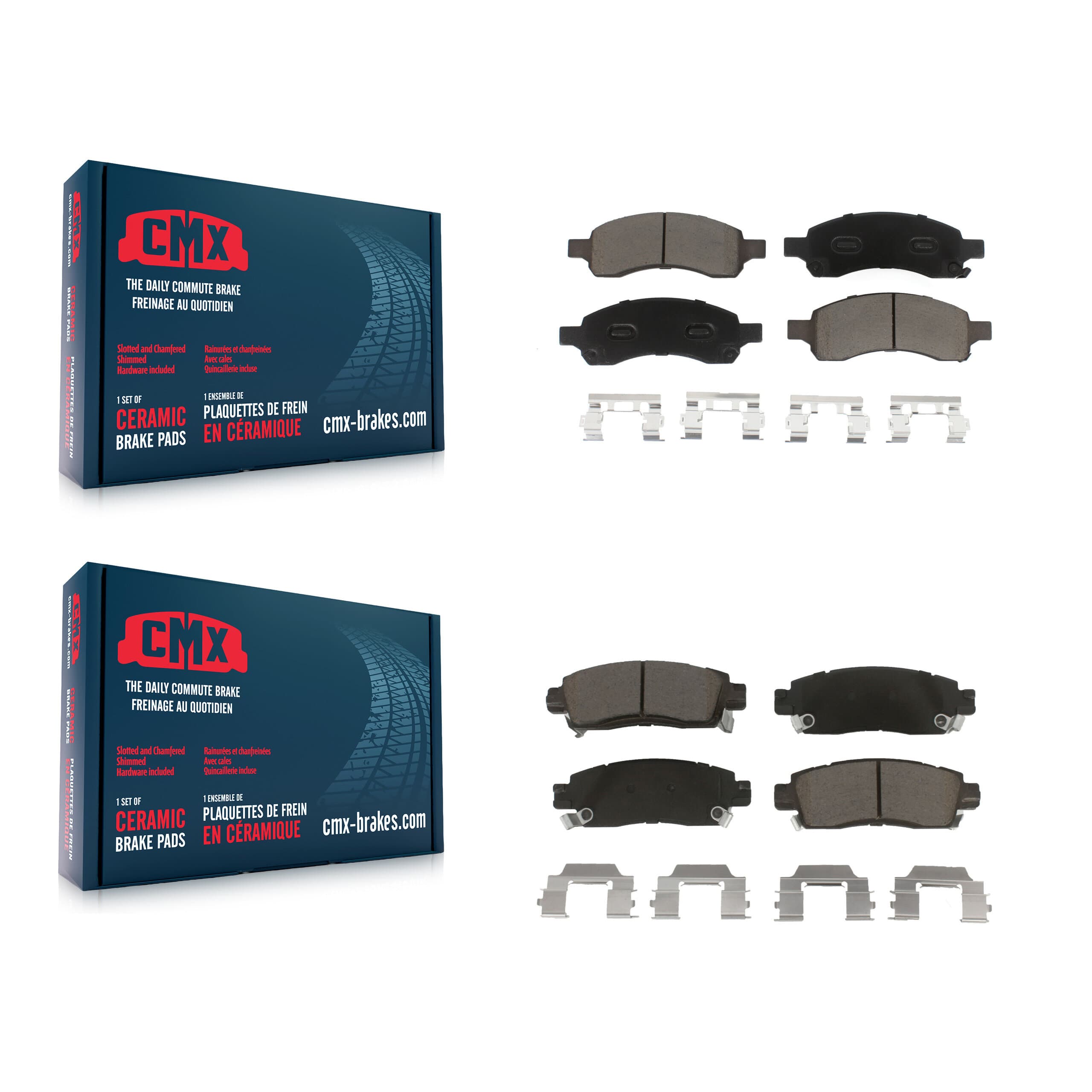 CMX - KCX-100422 - Front and Rear Disc Brake Pad Kits image 1