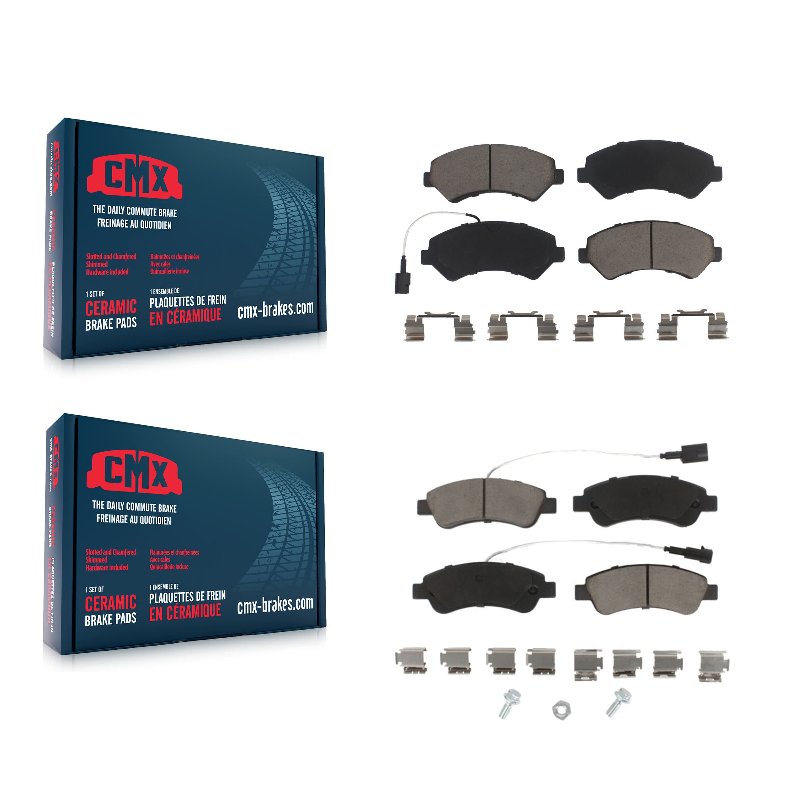 CMX - KCX-100423 - Front and Rear Disc Brake Pad Kits image 1