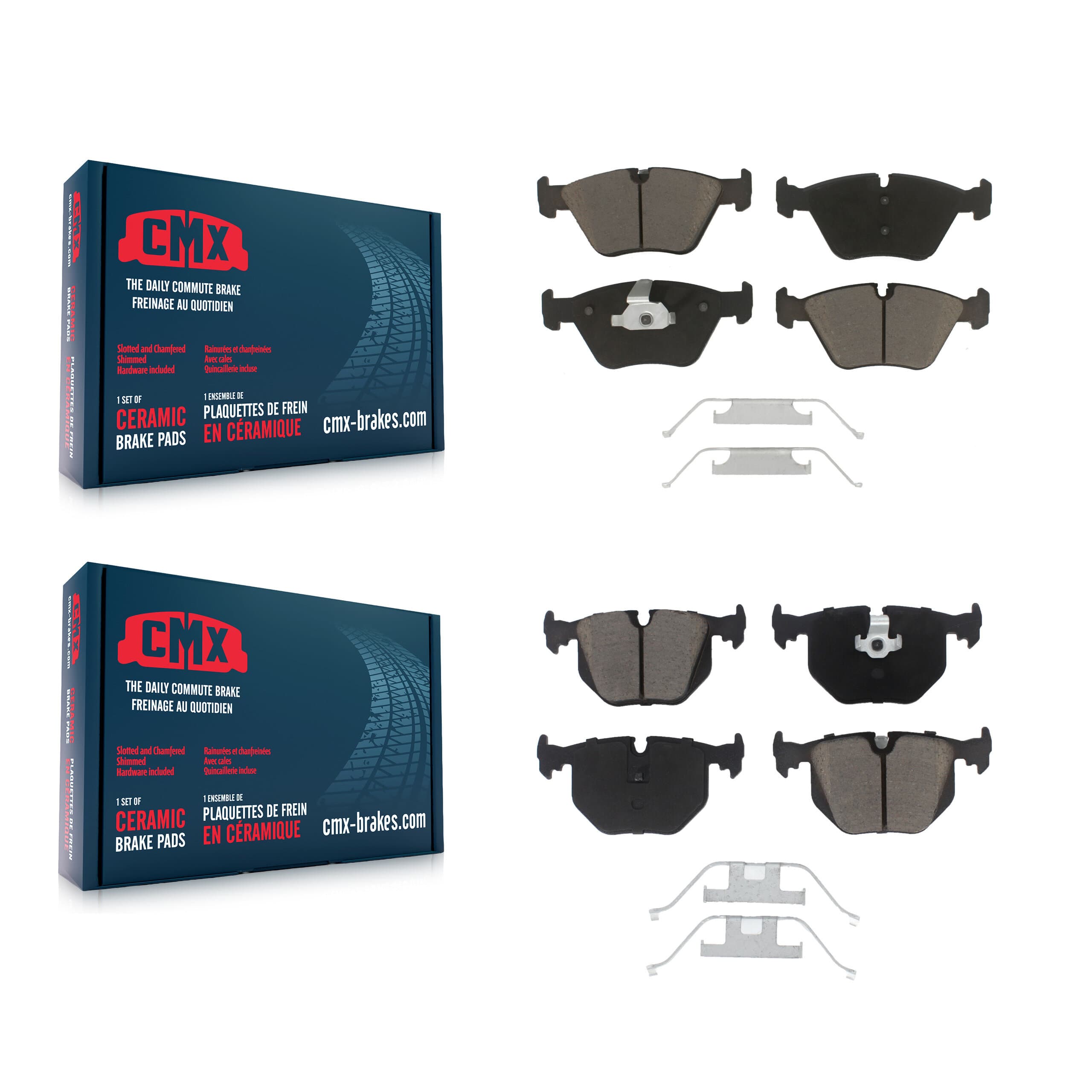 CMX - KCX-100425 - Front and Rear Disc Brake Pad Kits image 1
