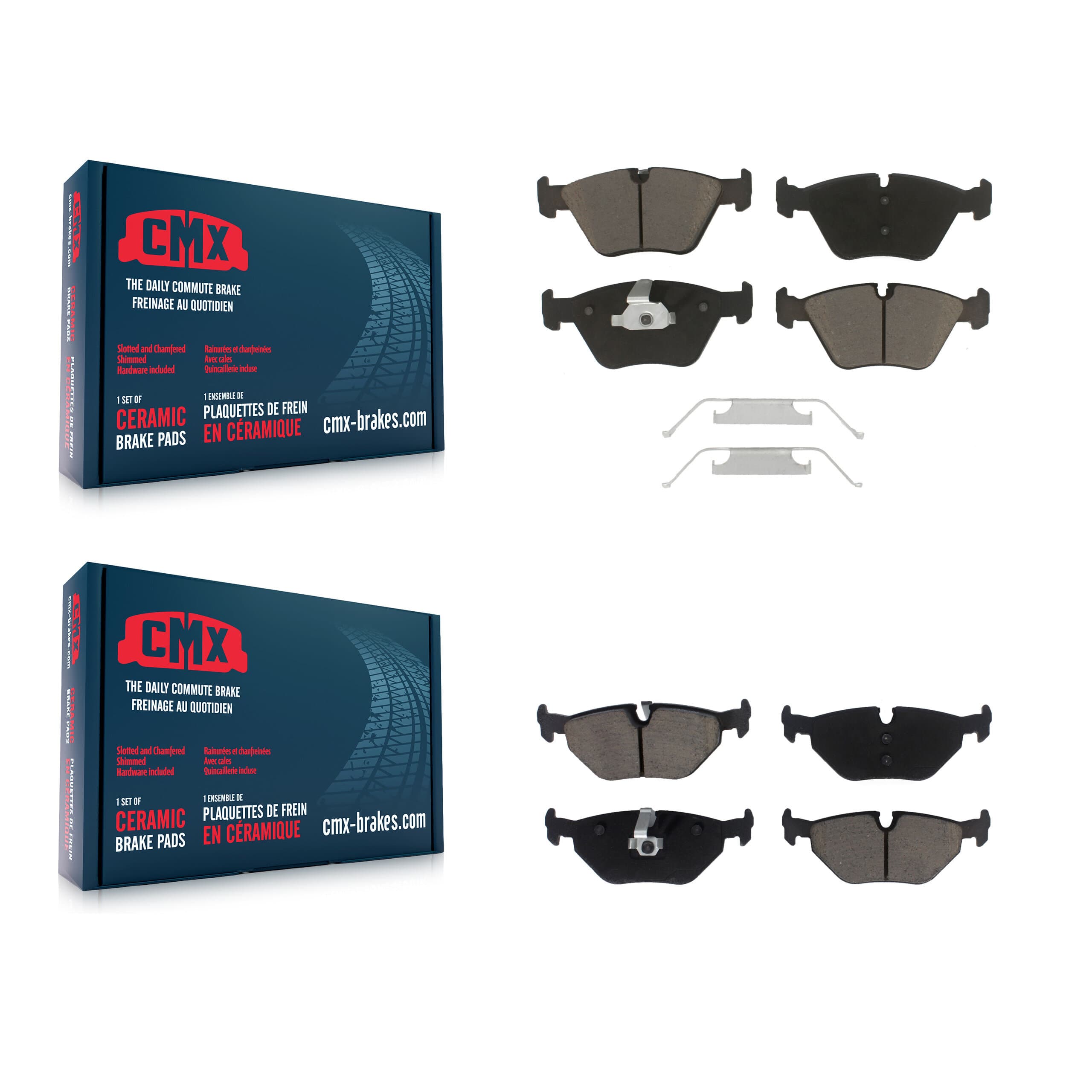 CMX - KCX-100426 - Front and Rear Disc Brake Pad Kits image 1