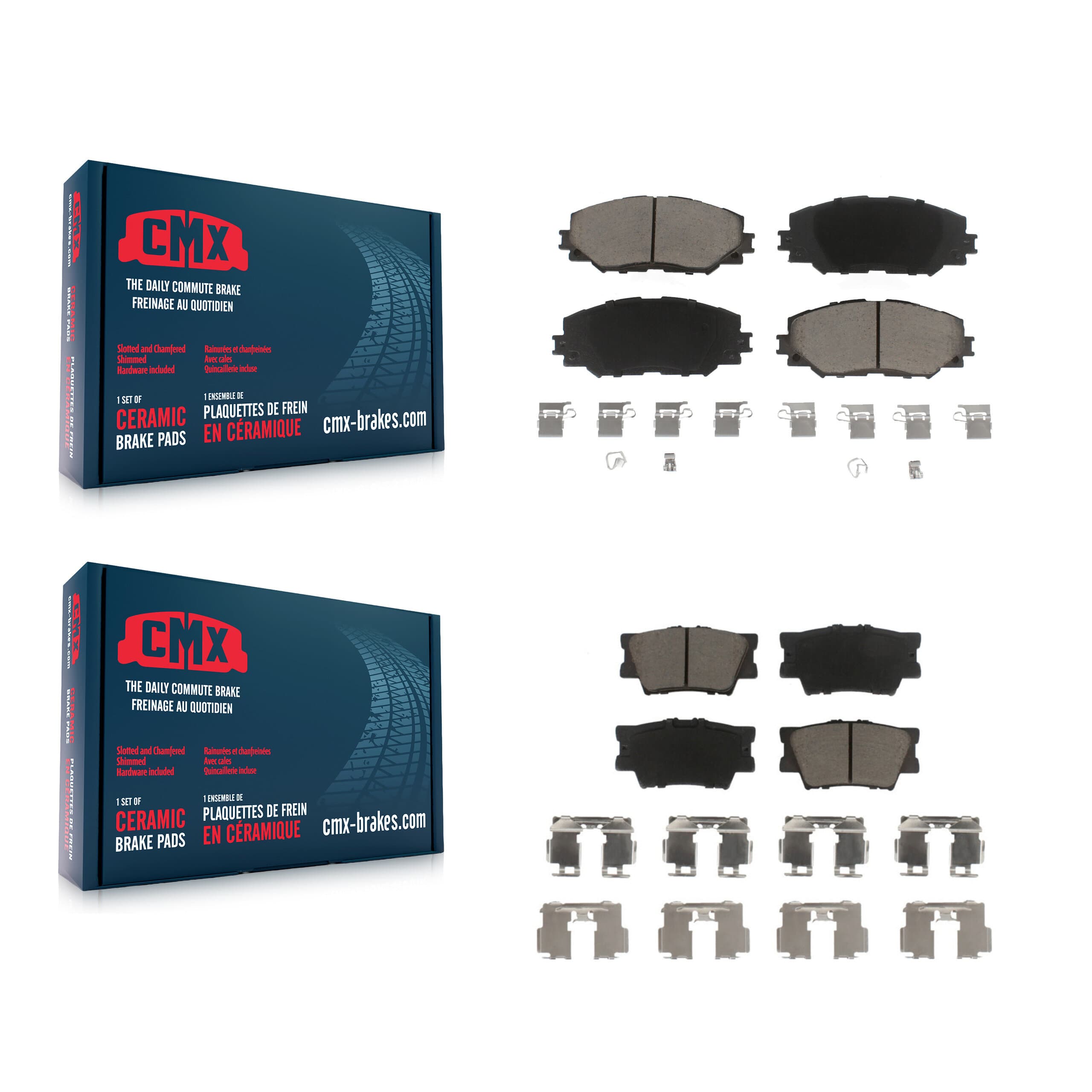 CMX - KCX-100430 - Front and Rear Disc Brake Pad Kits image 1