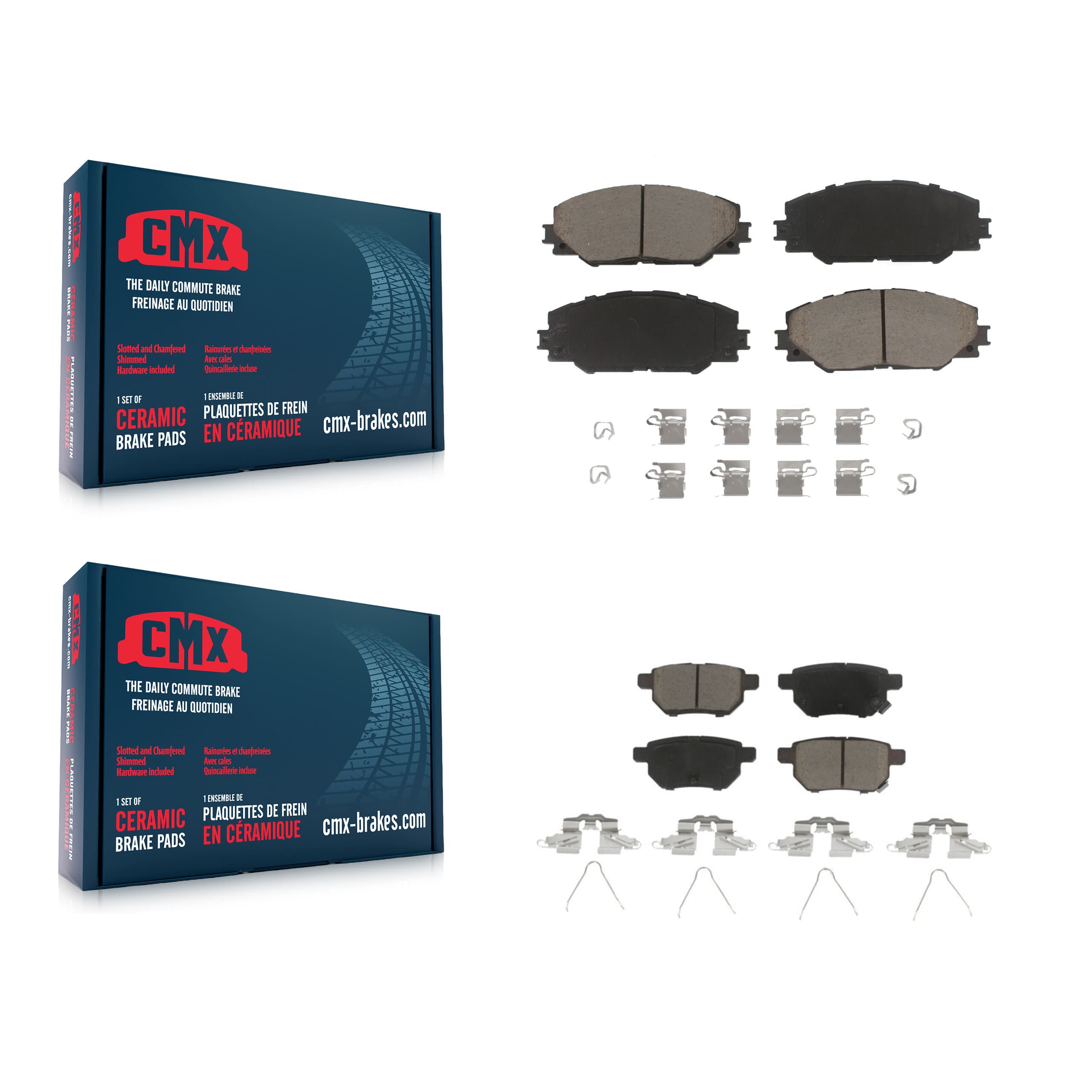 CMX - KCX-100431 - Front and Rear Disc Brake Pad Kits image 1