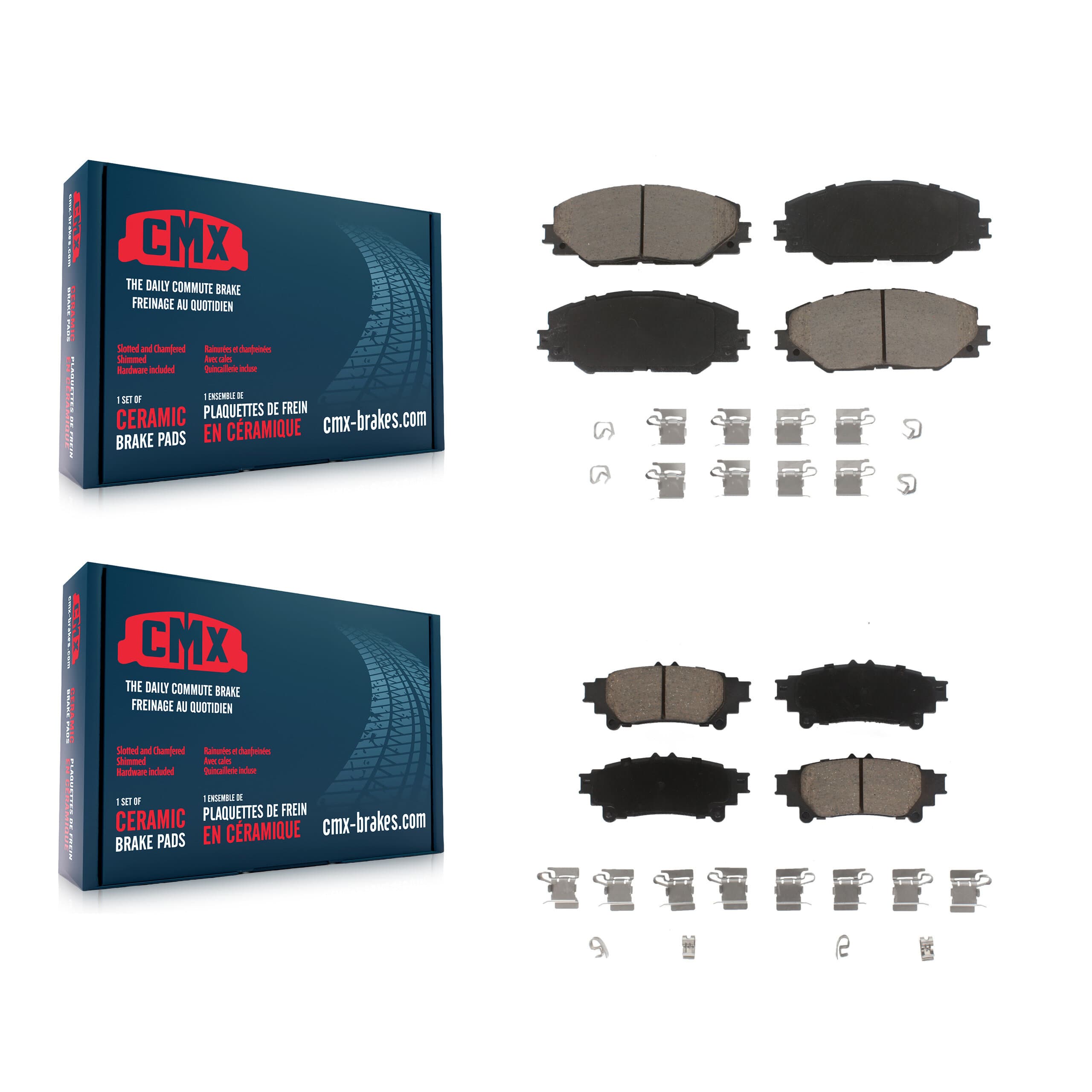 CMX - KCX-100433 - Front and Rear Disc Brake Pad Kits image 1
