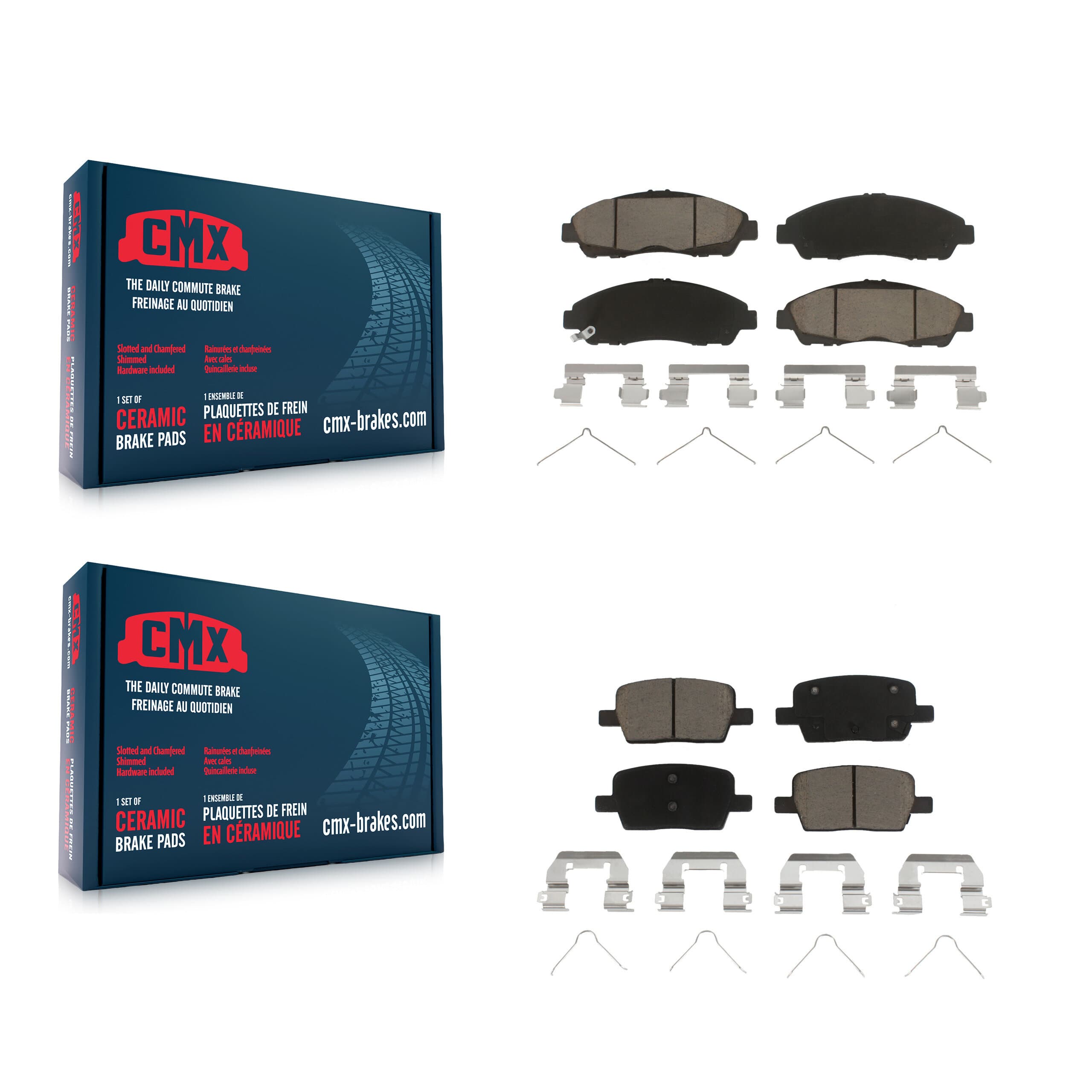 CMX - KCX-100434 - Front and Rear Disc Brake Pad Kits image 1