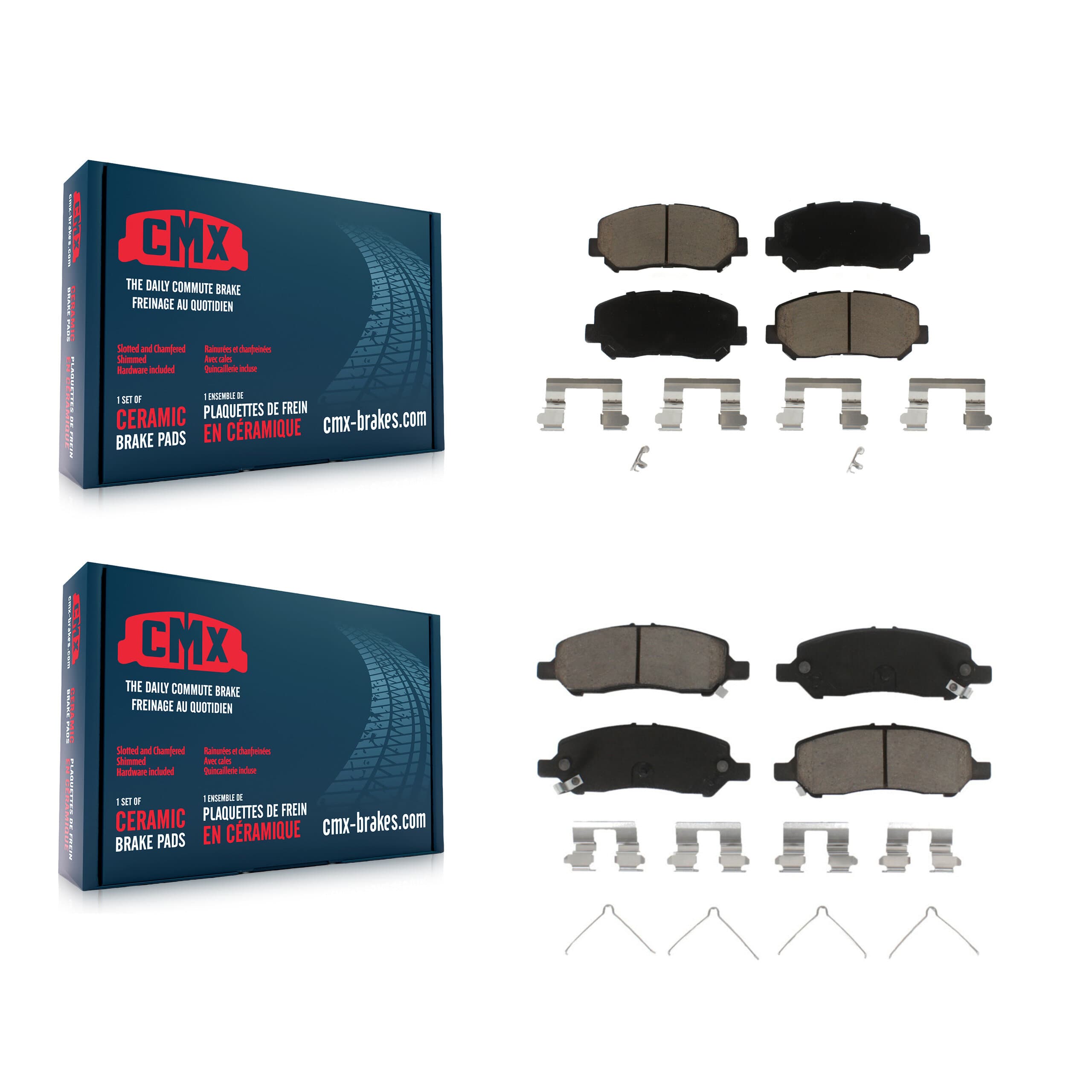 CMX - KCX-100436 - Front and Rear Disc Brake Pad Kits image 1