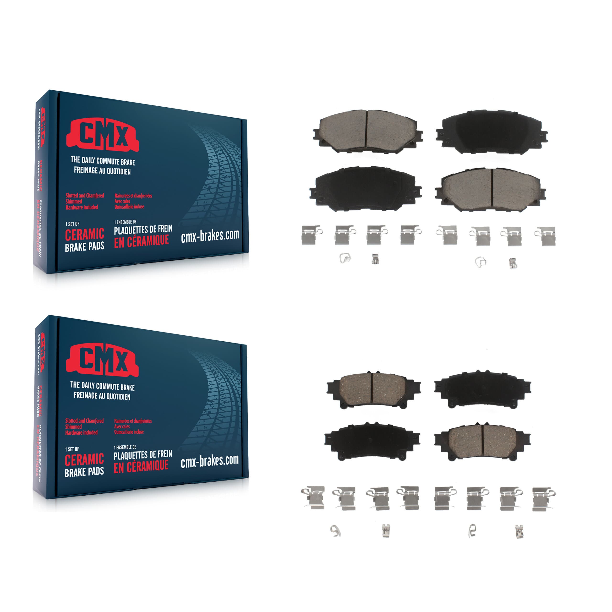 CMX - KCX-100439 - Front and Rear Disc Brake Pad Kits image 1