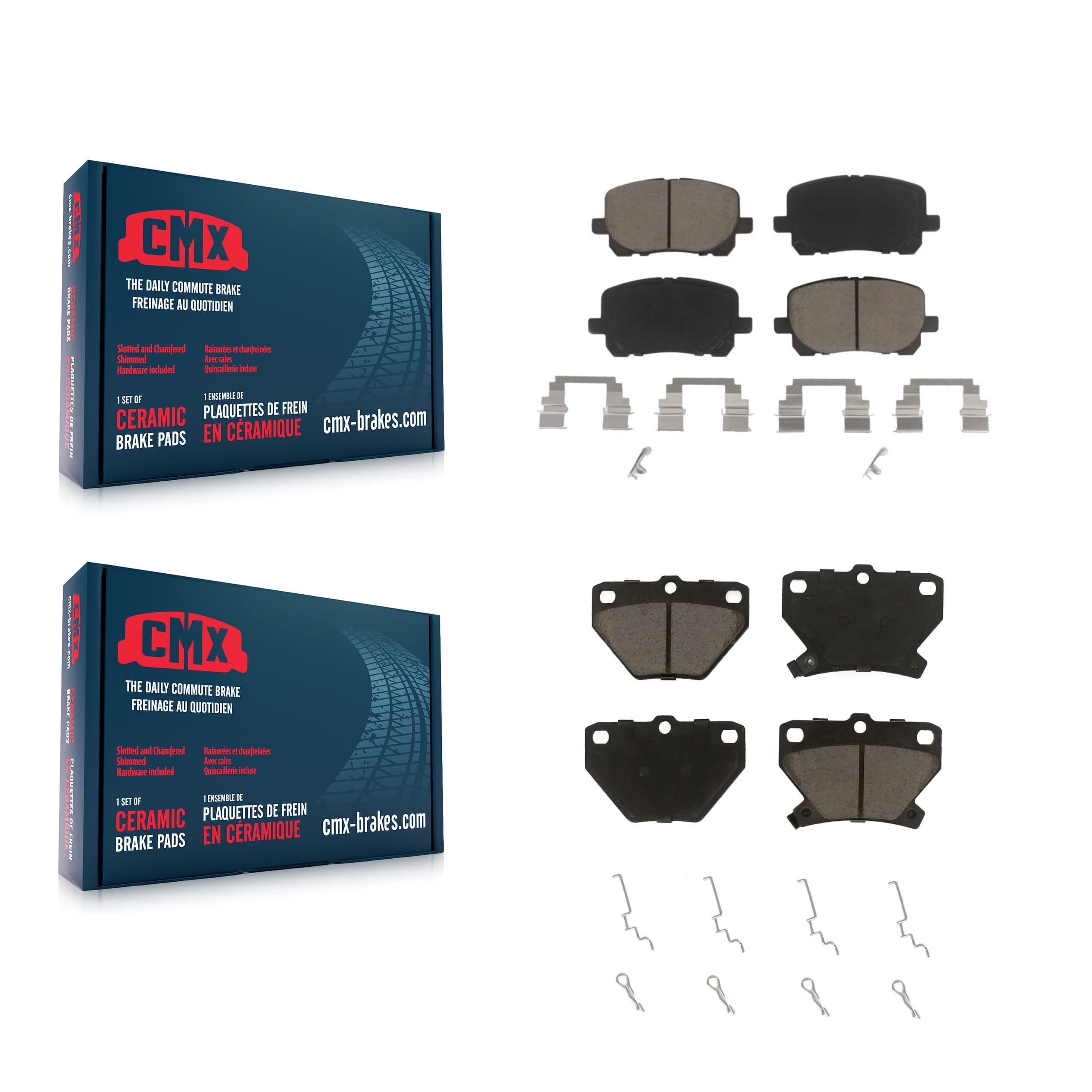 CMX - KCX-100440 - Front and Rear Disc Brake Pad Kits image 1