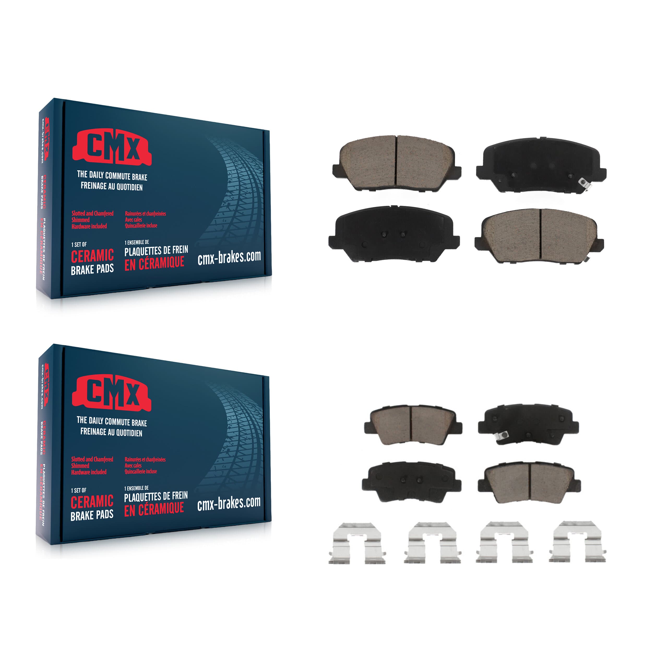 CMX - KCX-100442 - Front and Rear Disc Brake Pad Kits image 1
