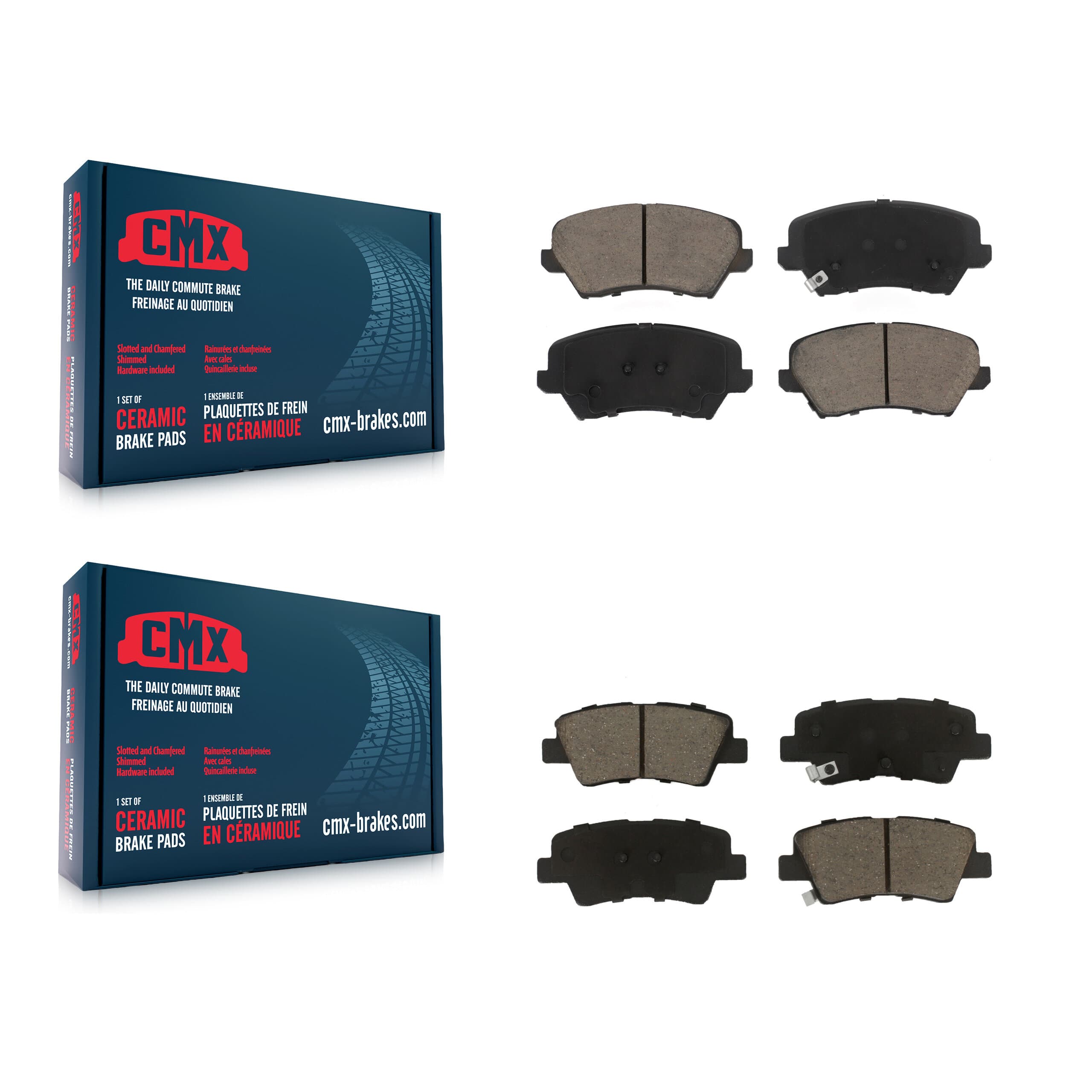 CMX - KCX-100443 - Front and Rear Disc Brake Pad Kits image 1