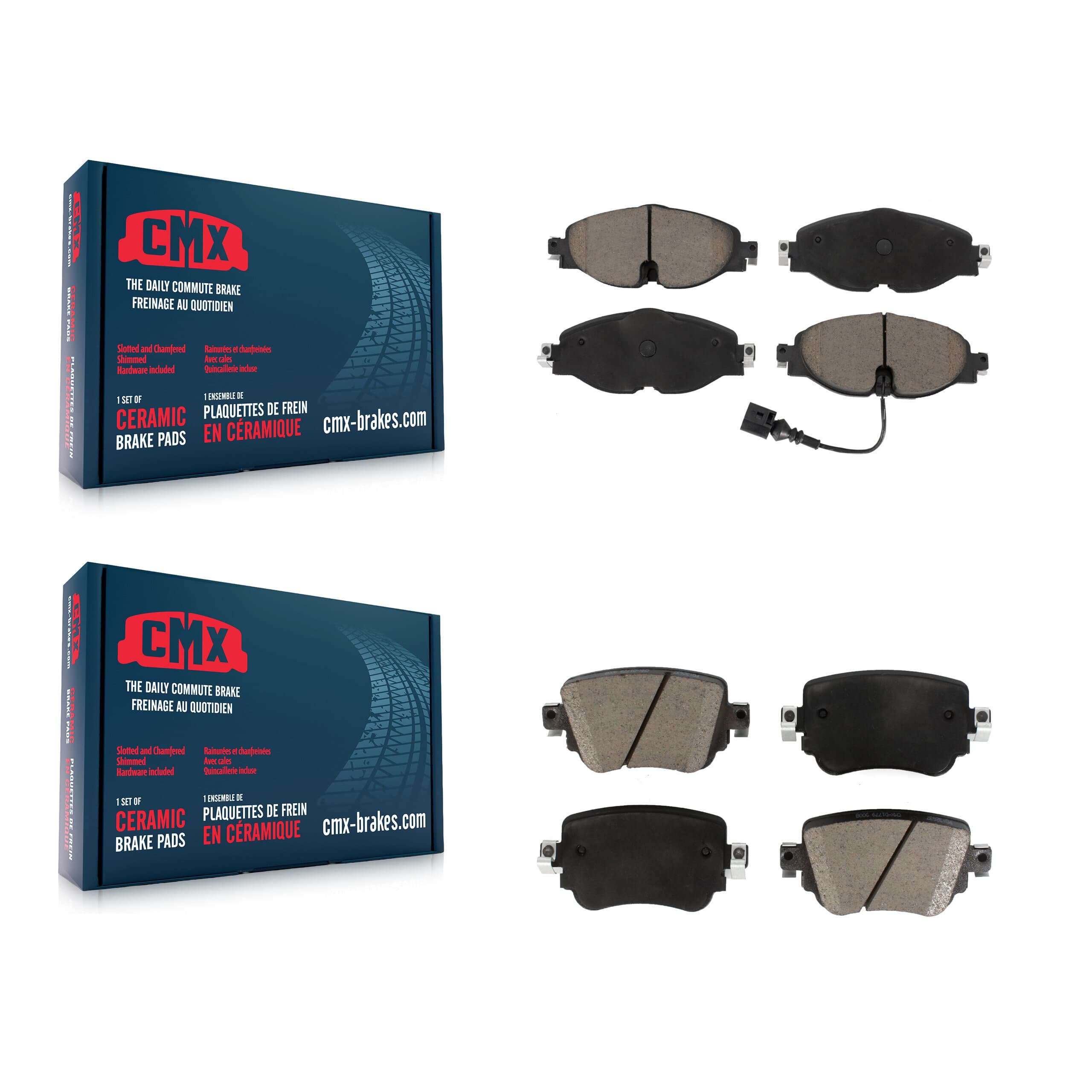 CMX - KCX-100450 - Front and Rear Disc Brake Pad Kits image 1