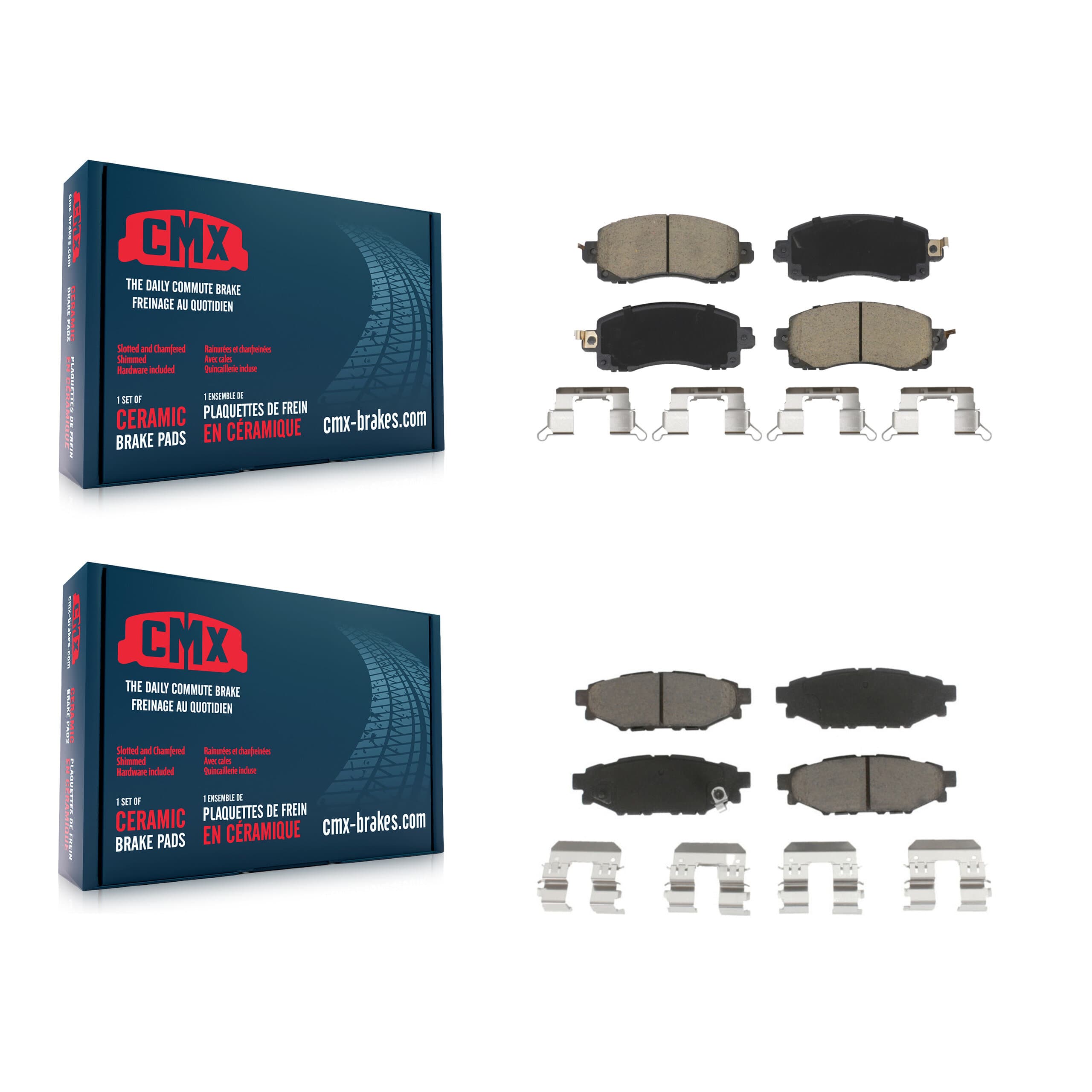 CMX - KCX-100452 - Front and Rear Disc Brake Pad Kits image 1