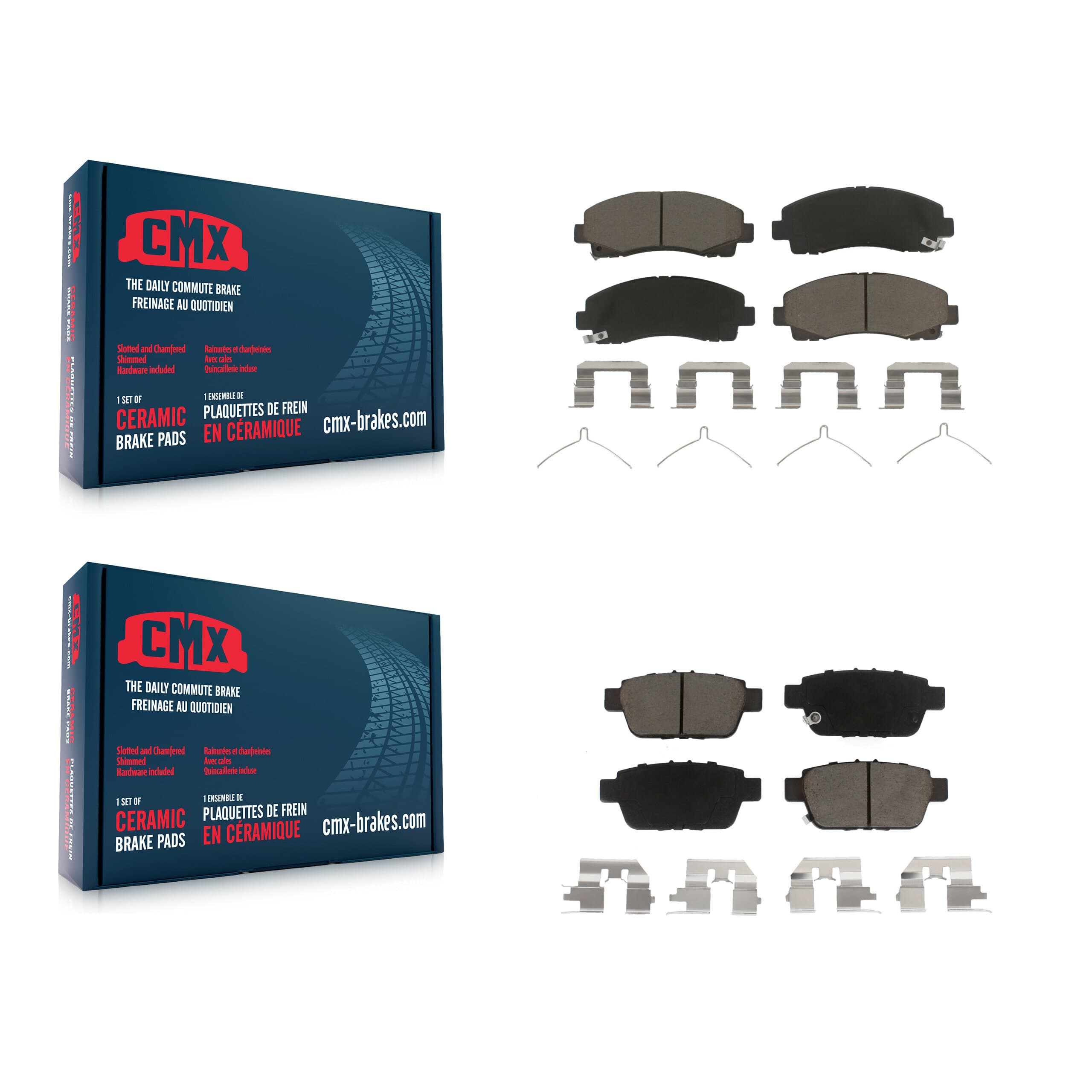 CMX - KCX-100454 - Front and Rear Disc Brake Pad Kits image 1
