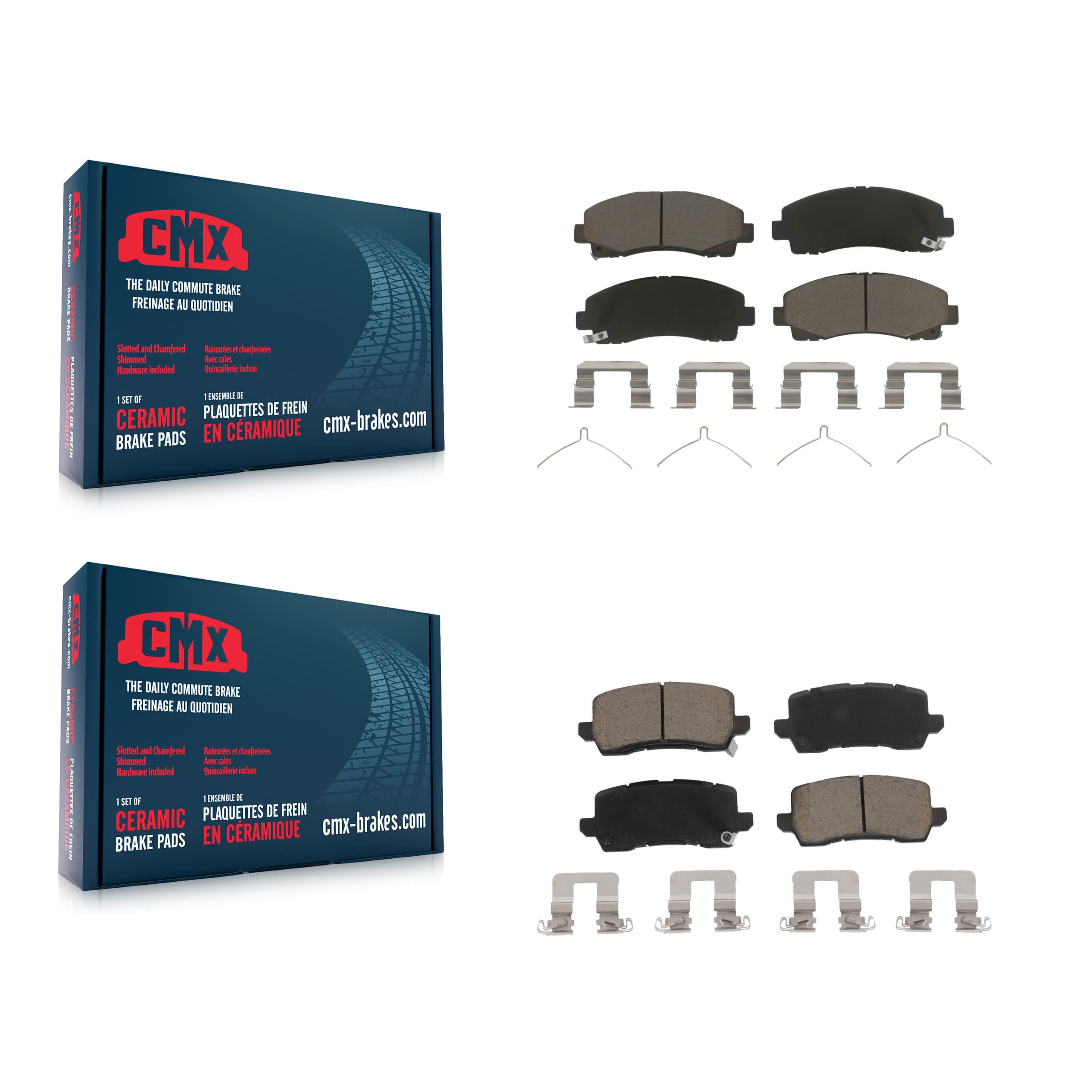 CMX - KCX-100455 - Front and Rear Disc Brake Pad Kits image 1