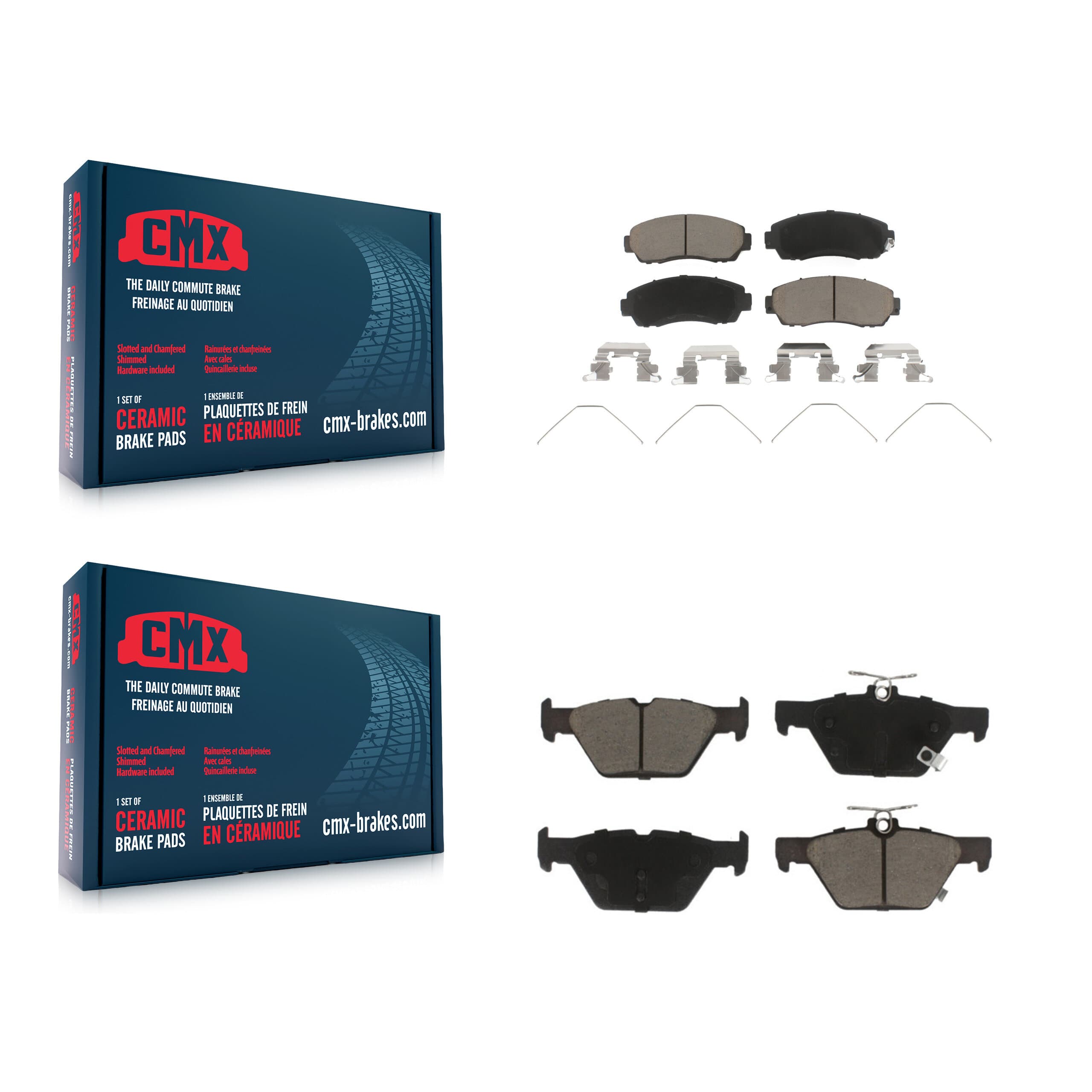 CMX - KCX-100462 - Front and Rear Disc Brake Pad Kits image 1