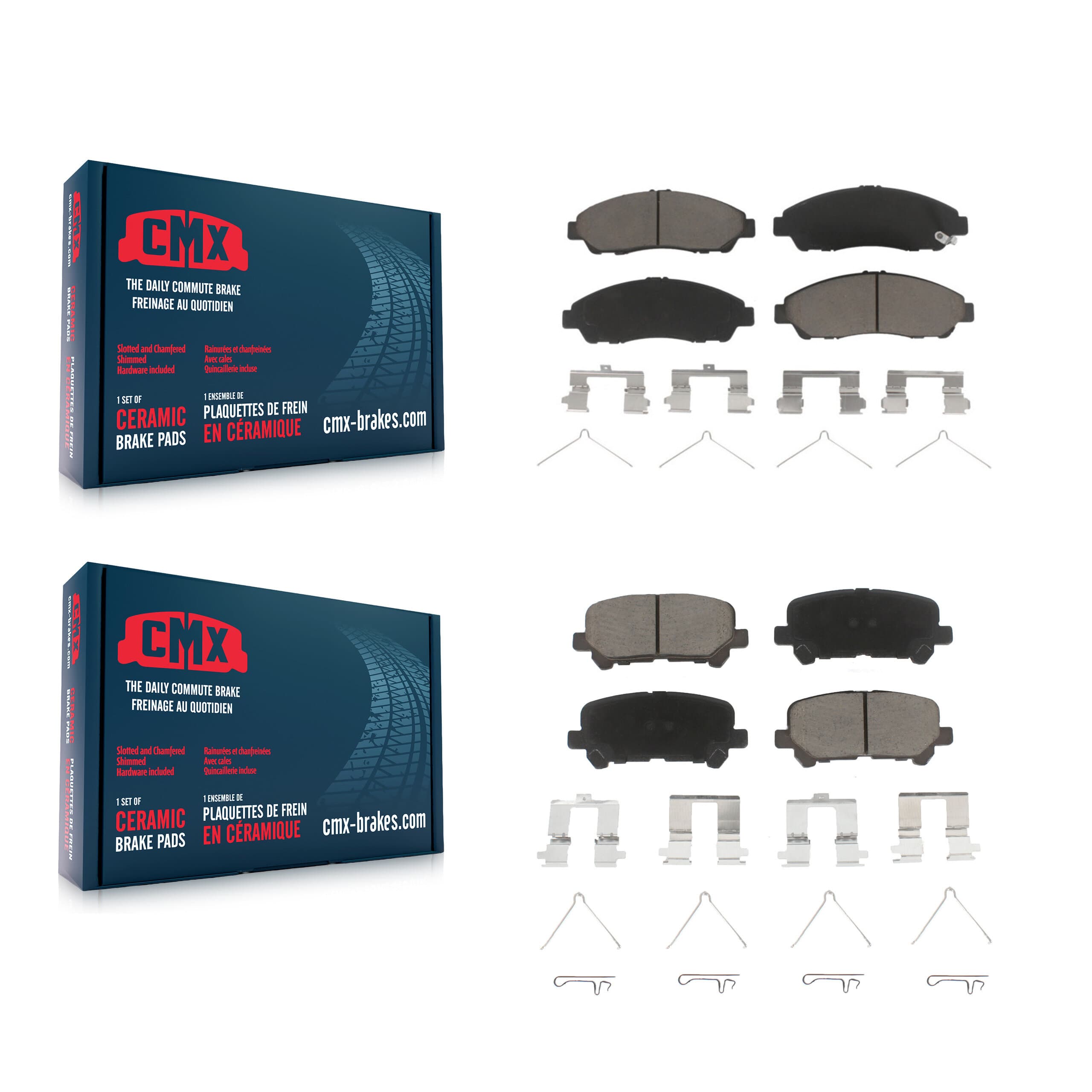 CMX - KCX-100465 - Front and Rear Disc Brake Pad Kits image 1
