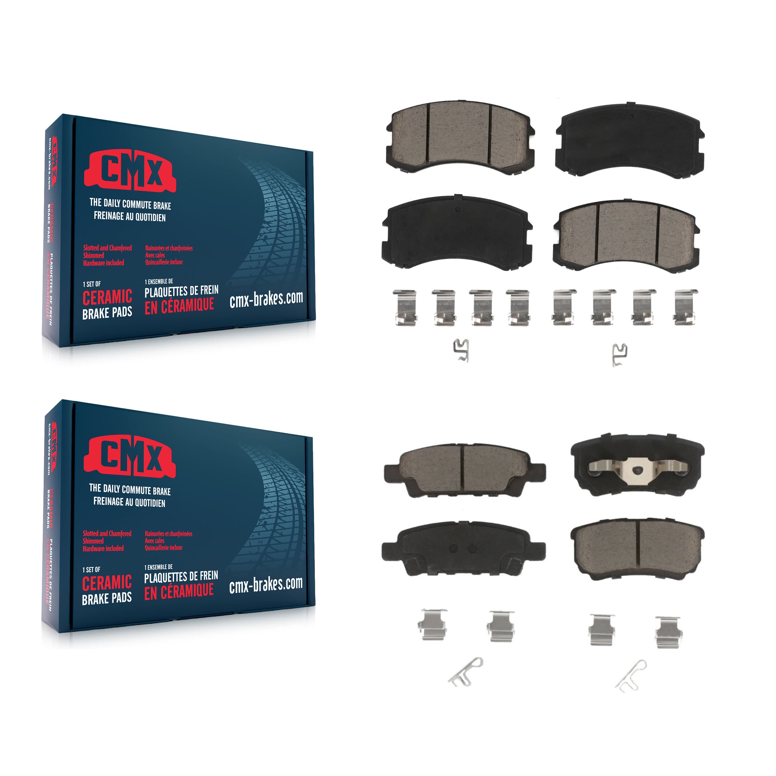 CMX - KCX-100466 - Front and Rear Disc Brake Pad Kits image 1