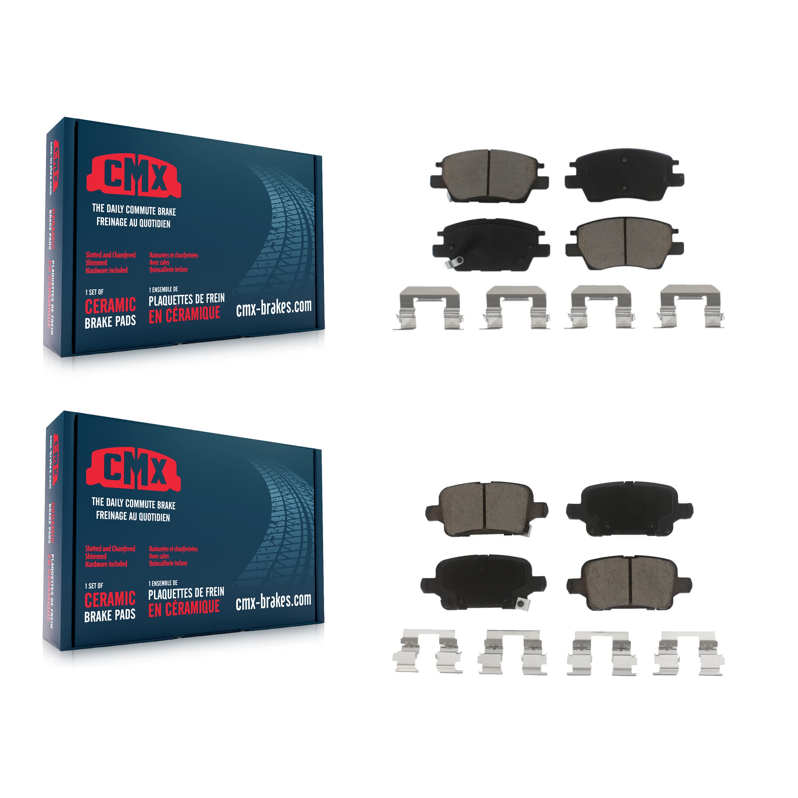 CMX - KCX-100468 - Front and Rear Disc Brake Pad Kits image 1